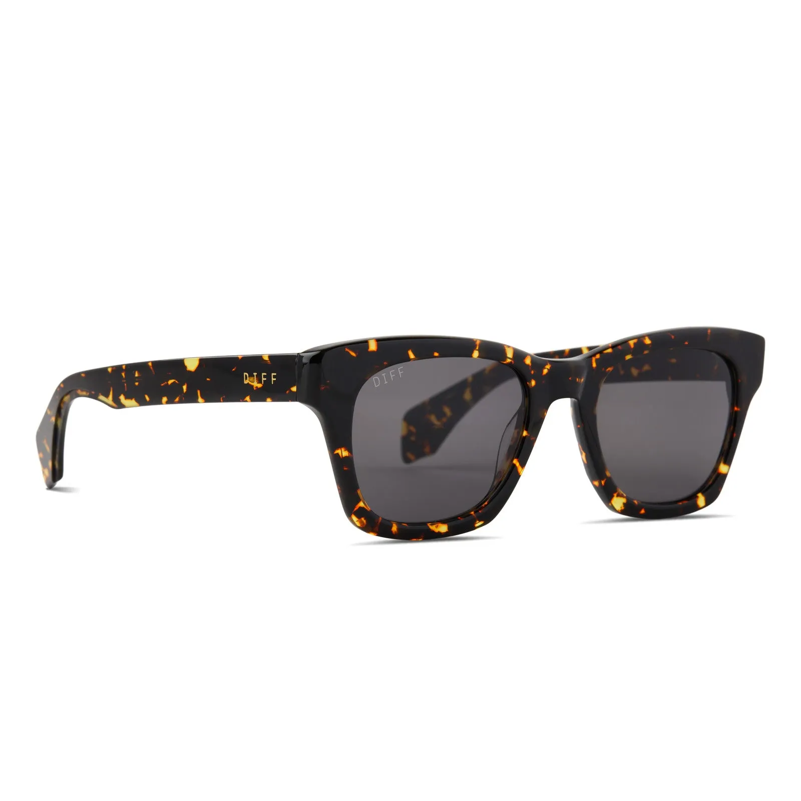 DEAN - FIERY TORTOISE + GREY + POLARIZED SUNGLASSES sold by Diff Eyewear product image thumbnail 2