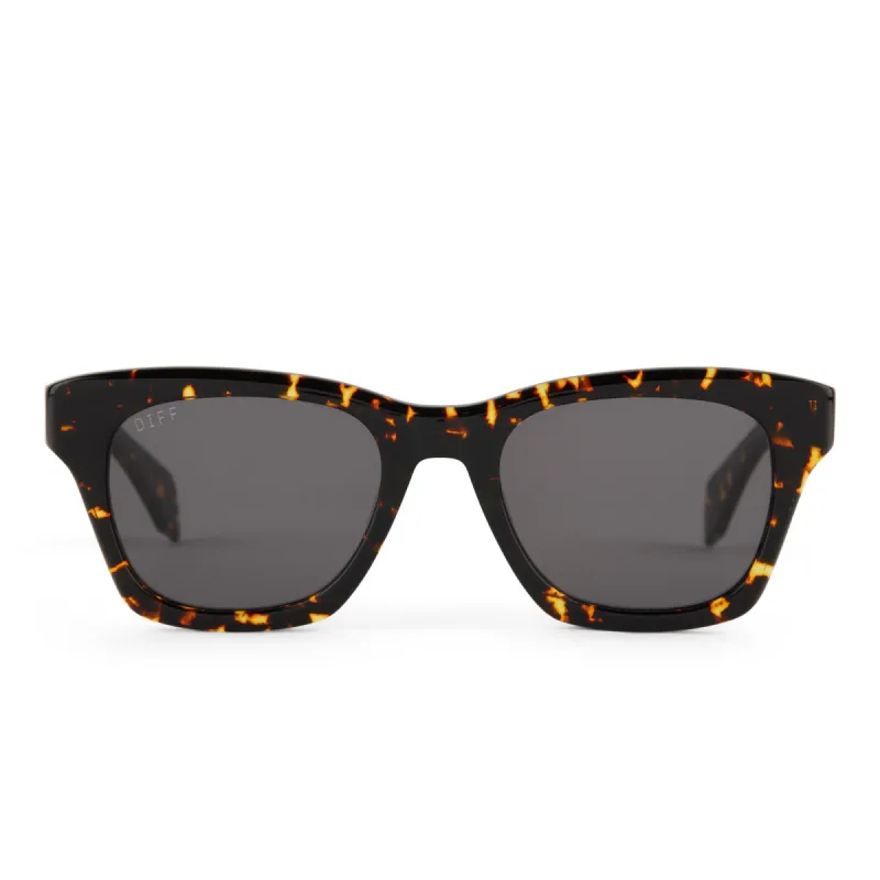 DEAN - FIERY TORTOISE + GREY + POLARIZED SUNGLASSES sold by Diff Eyewear