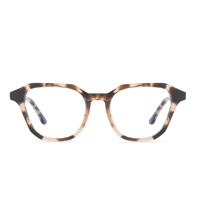 ALLEN - HIMALAYAN TORTOISE + BLUE LIGHT TECHNOLOGY GLASSES sold by Diff Eyewear