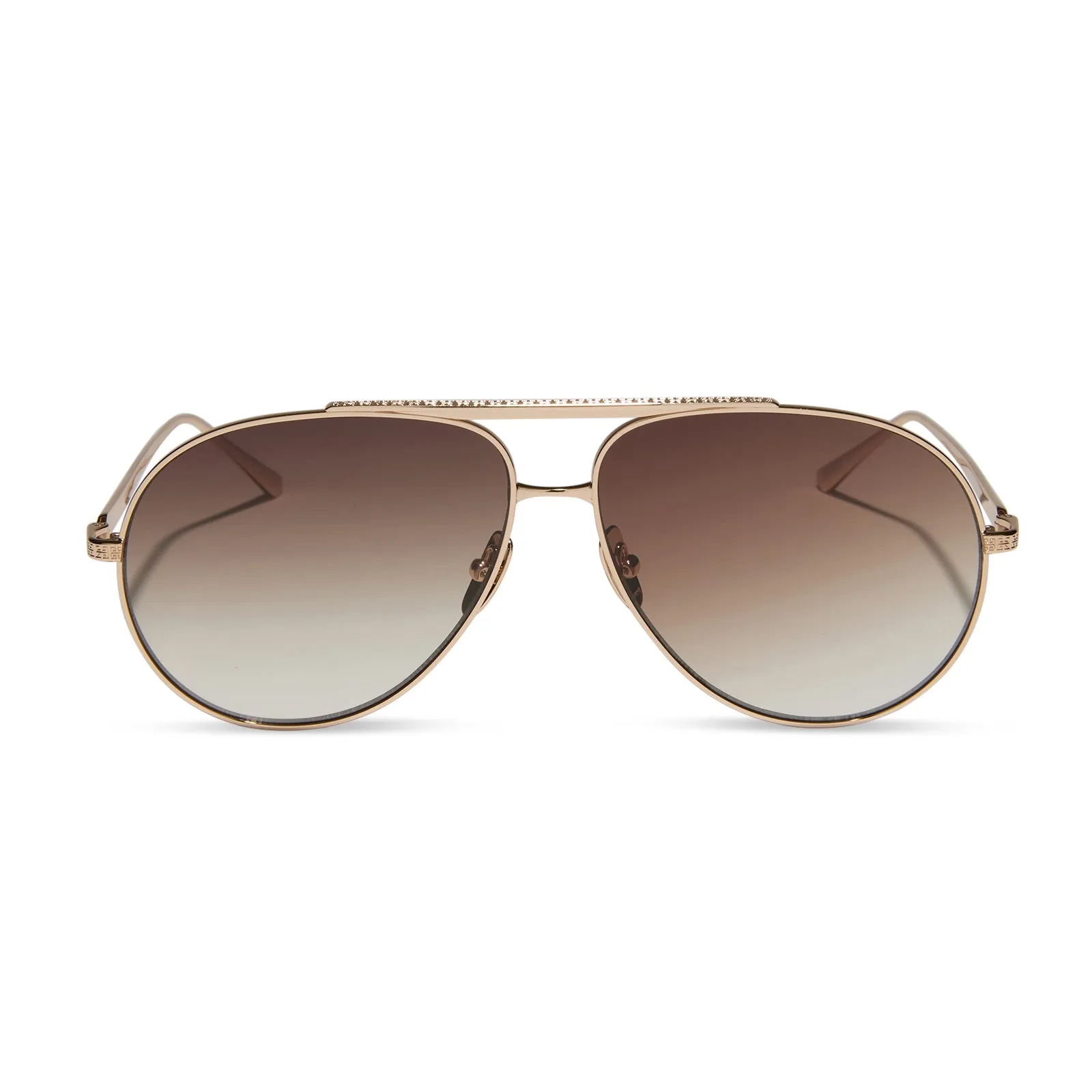 JESSIE JAMES DECKER - DENVER + GOLD + BROWN GRADIENT SUNGLASSES sold by Diff Eyewear