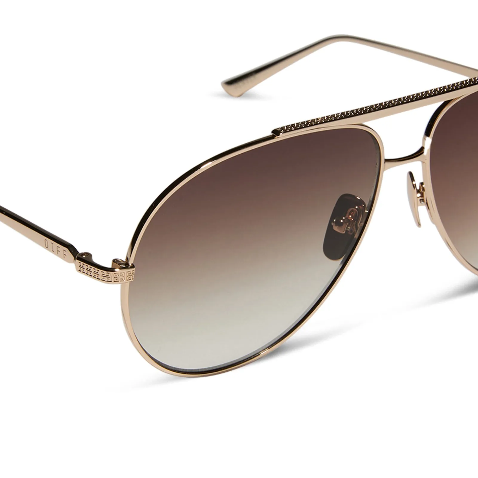 JESSIE JAMES DECKER - DENVER + GOLD + BROWN GRADIENT SUNGLASSES sold by Diff Eyewear product image thumbnail 4