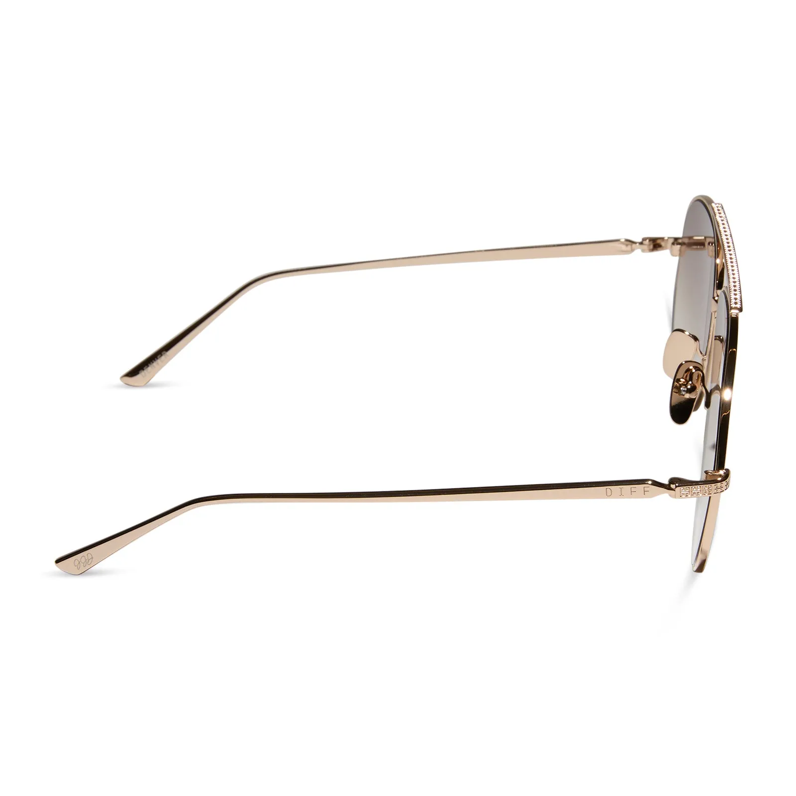 JESSIE JAMES DECKER - DENVER + GOLD + BROWN GRADIENT SUNGLASSES sold by Diff Eyewear product image thumbnail 3