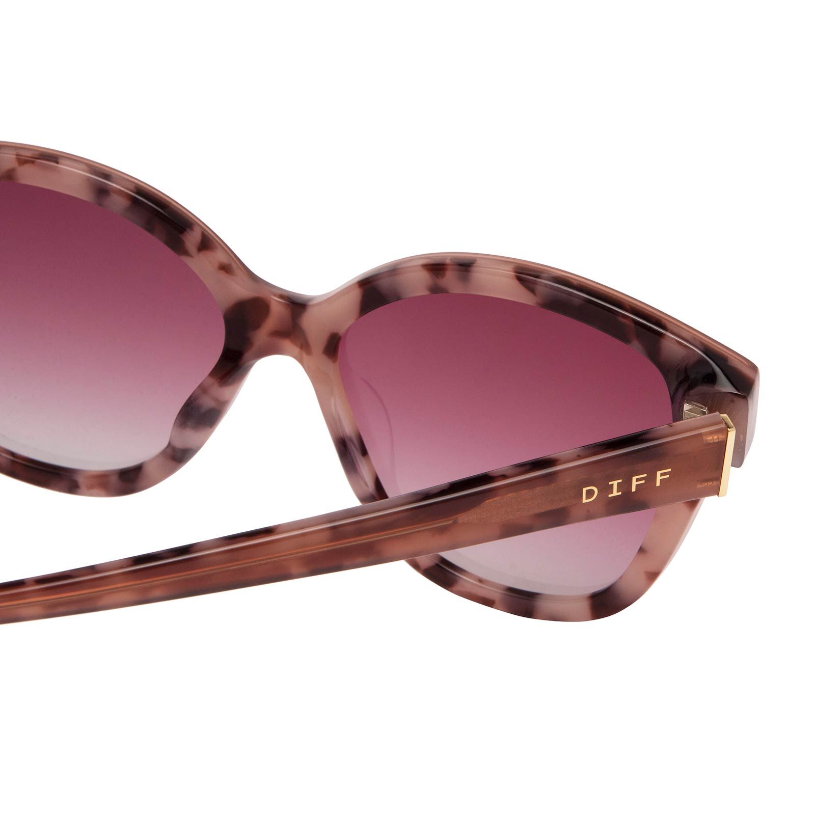 PIPER - PLUM TORTOISE + WINE GRADIENT SUNGLASSES sold by Diff Eyewear product image thumbnail 5
