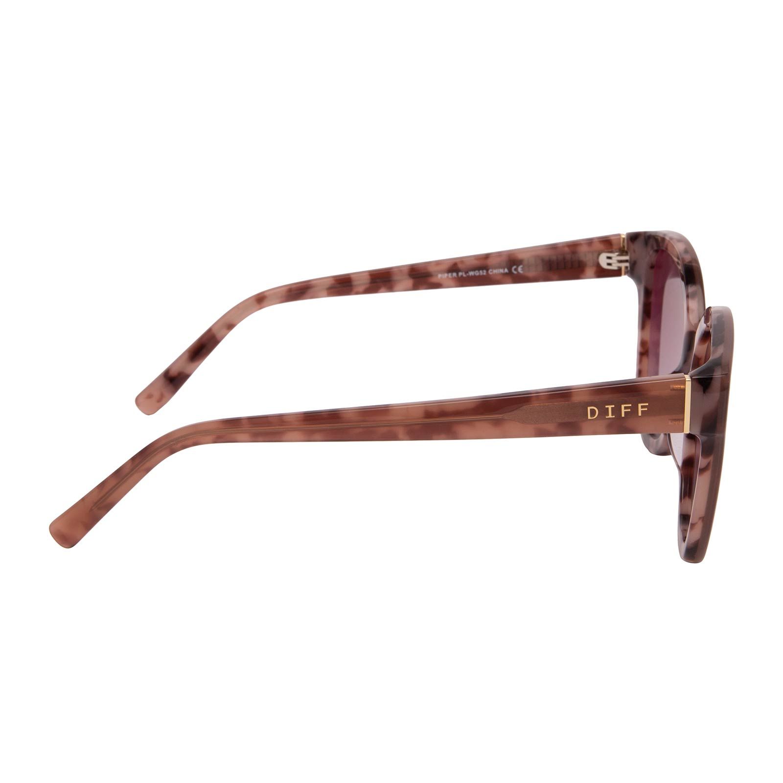 PIPER - PLUM TORTOISE + WINE GRADIENT SUNGLASSES sold by Diff Eyewear product image thumbnail 3