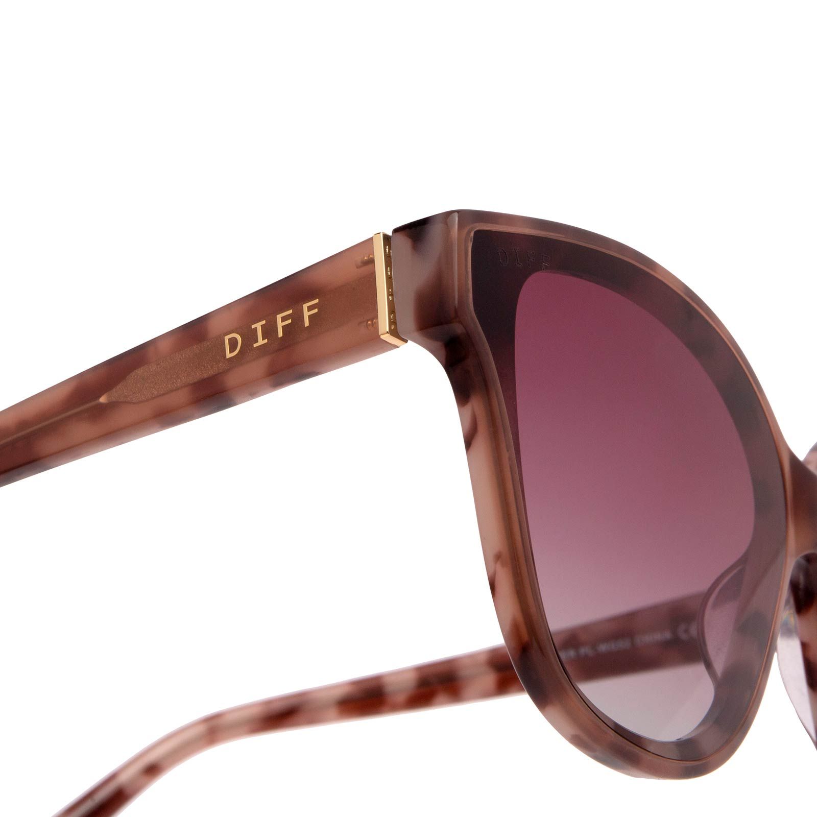 PIPER - PLUM TORTOISE + WINE GRADIENT SUNGLASSES sold by Diff Eyewear product image thumbnail 6
