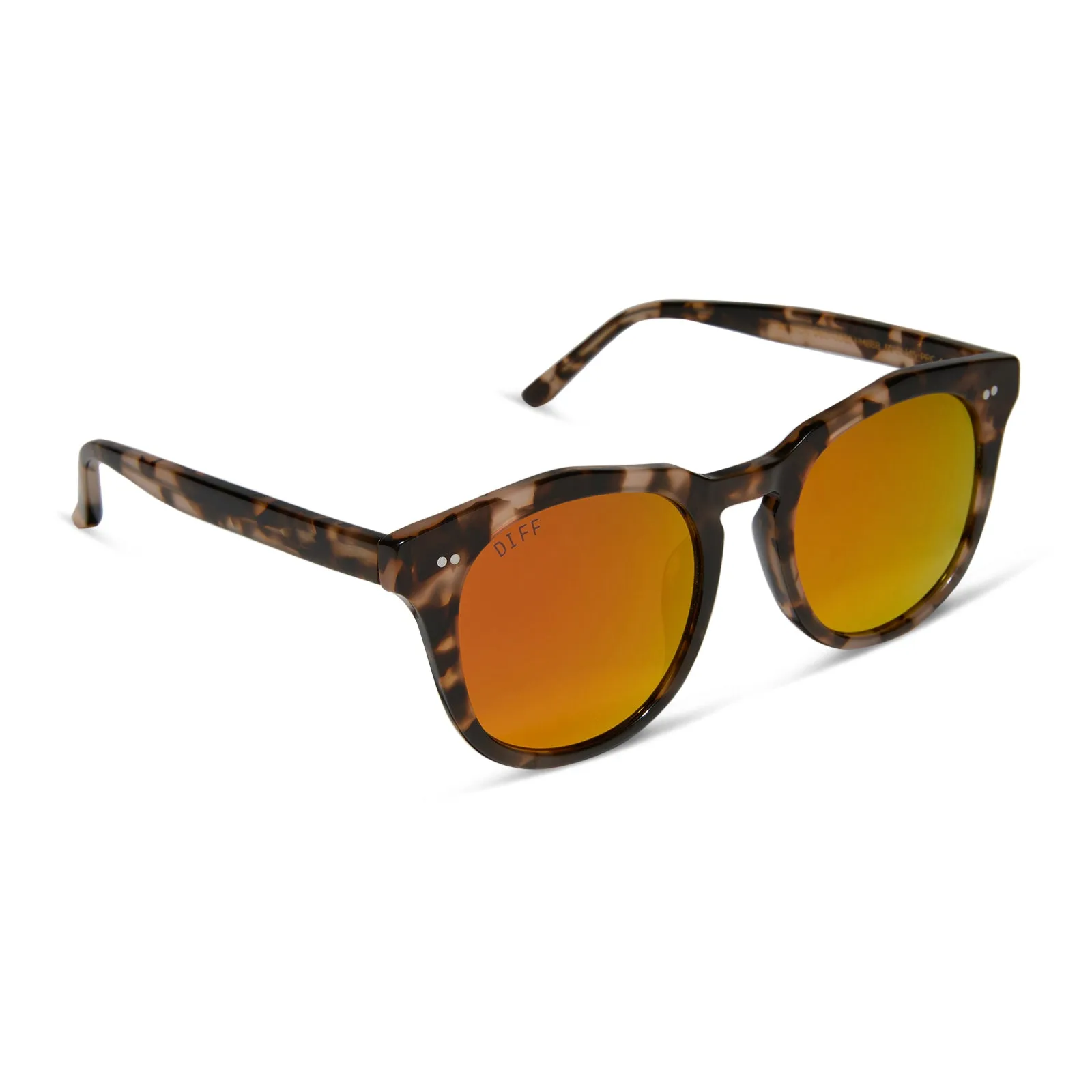 WESTON - HIMALAYAN TORTOISE + SUNSET MIRROR SUNGLASSES sold by Diff Eyewear product image thumbnail 2