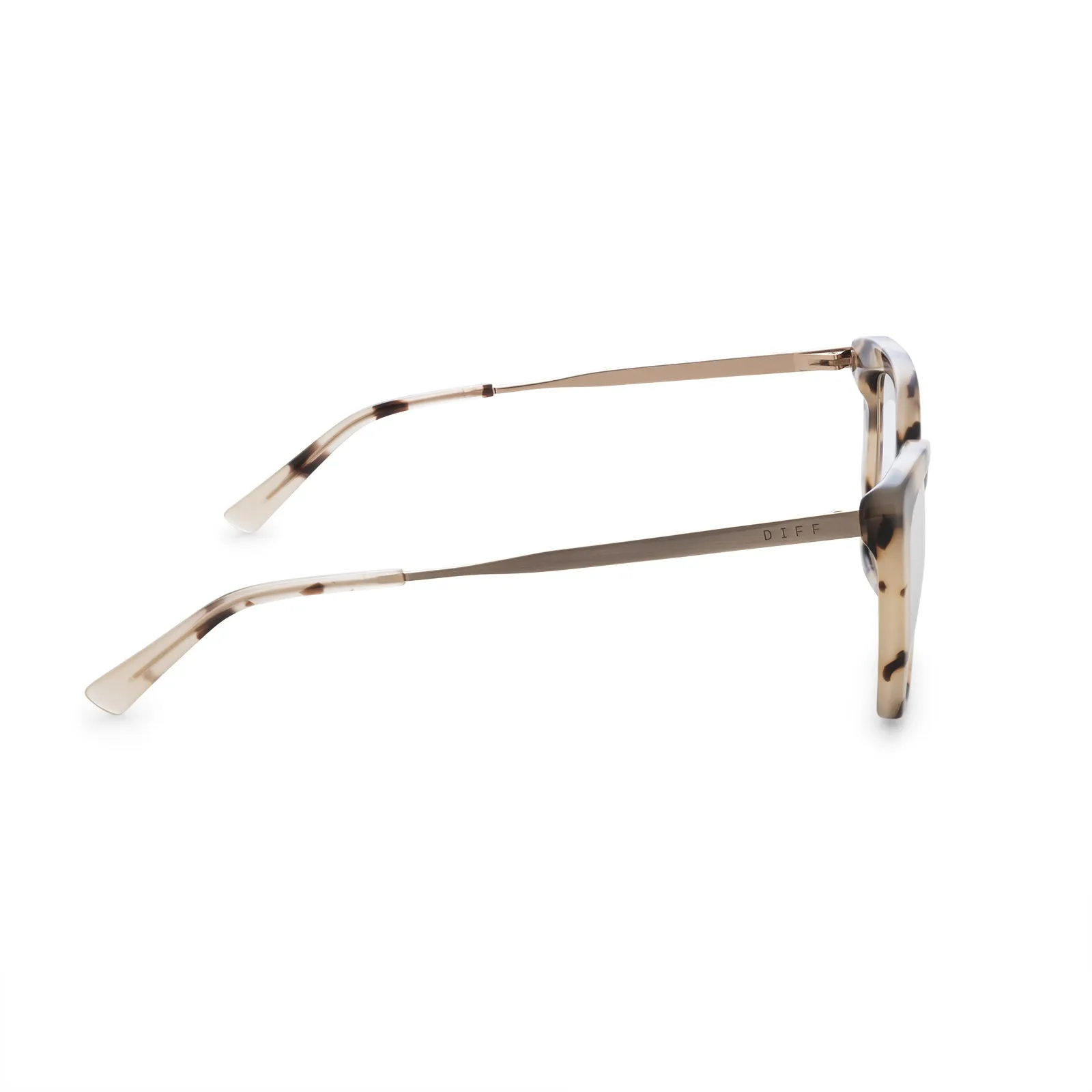BECKY IV - CREAM TORTOISE + BLUE LIGHT TECHNOLOGY GLASSES sold by Diff Eyewear product image thumbnail 4