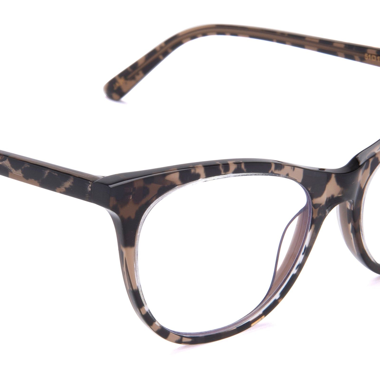 JADE - DARK CHEETAH + CLEAR GLASSES sold by Diff Eyewear product image thumbnail 3