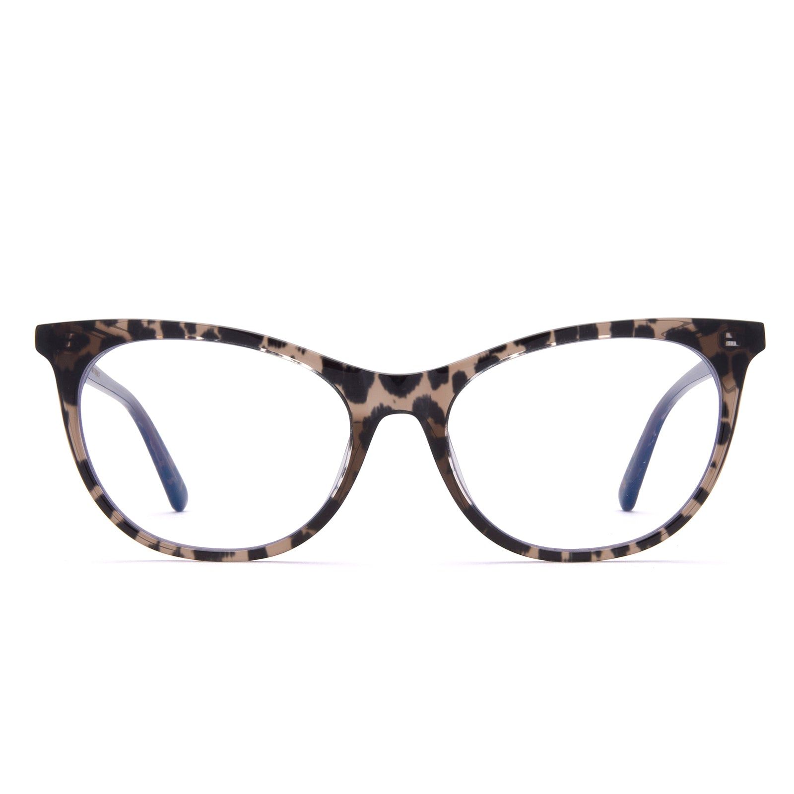 JADE - DARK CHEETAH + CLEAR GLASSES sold by Diff Eyewear