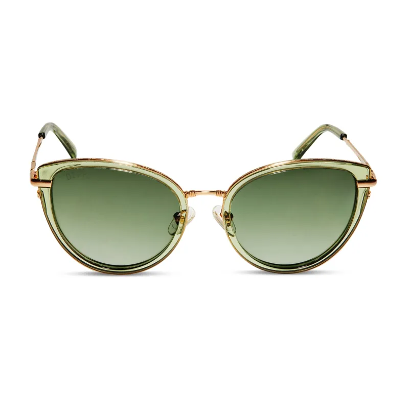 PRINCESS LEIA™ – ENDOR™ - TRANSLUCENT SAGE + GOLD + ENDOR™ FOREST MOON GREEN + POLARIZED SUNGLASSES sold by Diff Eyewear