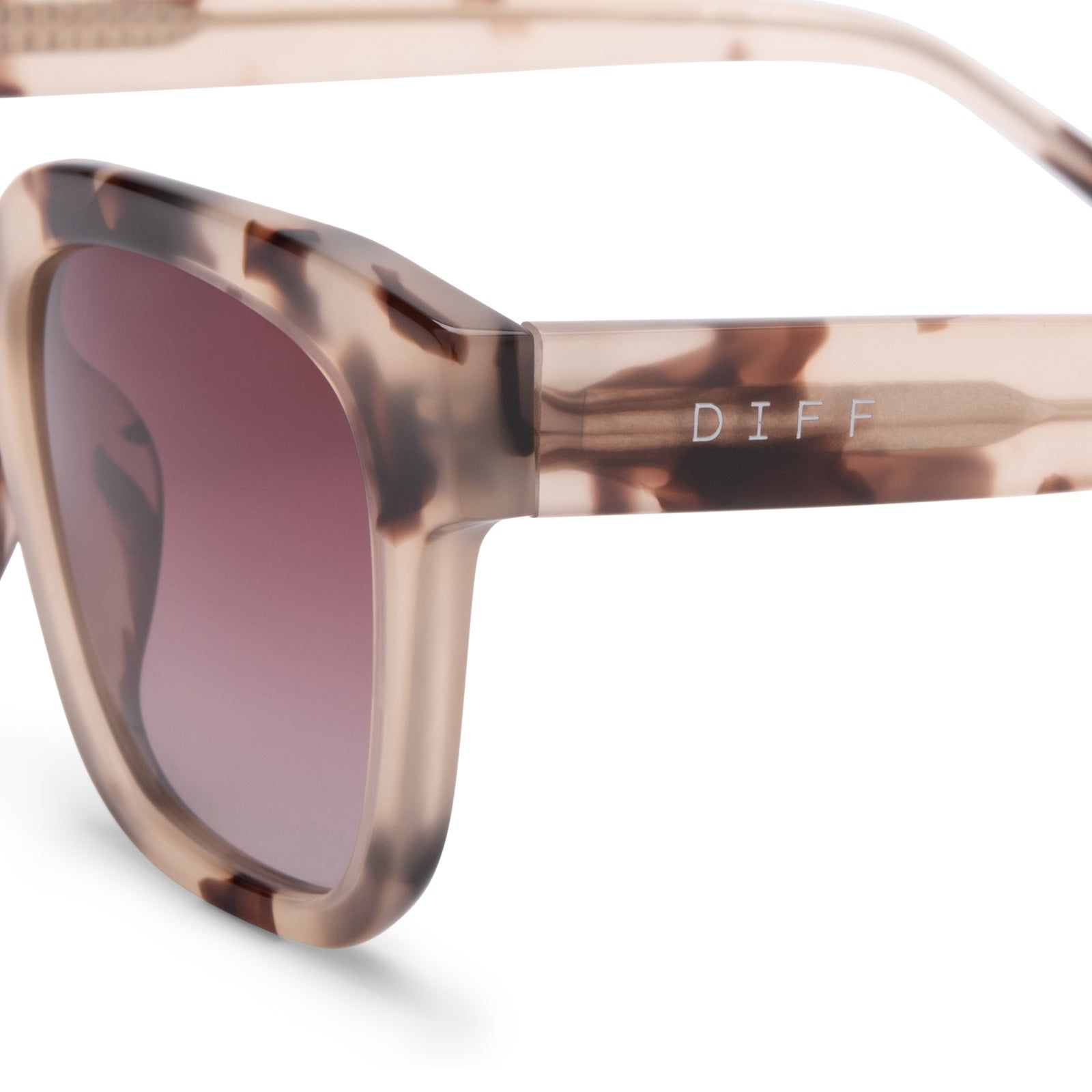 LIL BELLA II - CREAM TORTOISE + BROWN GRADIENT SUNGLASSES sold by Diff Eyewear product image thumbnail 4