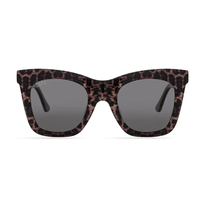 KAIA - LEOPARD TORTOISE + GREY SUNGLASSES sold by Diff Eyewear