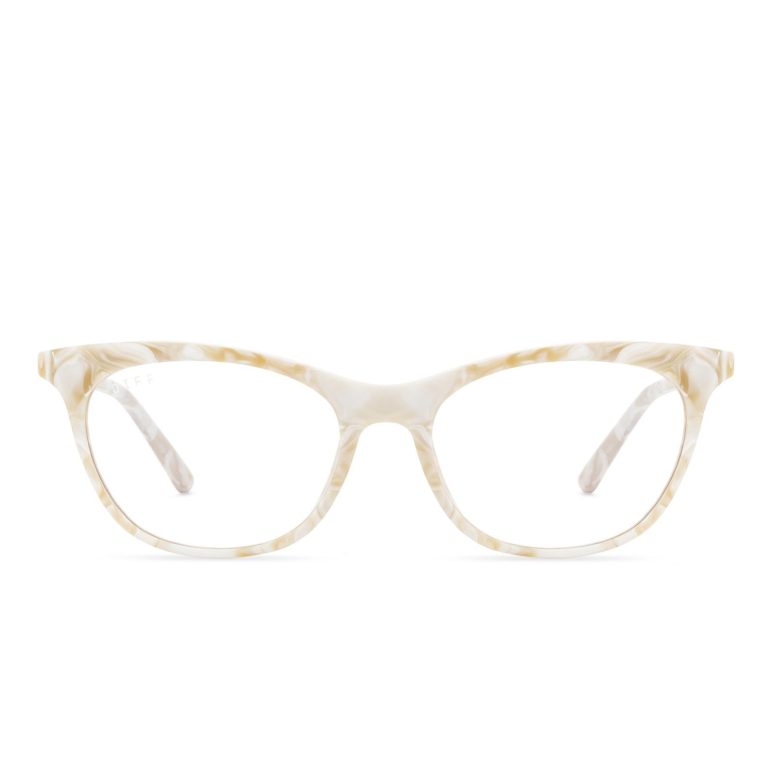 JADE - CASHMERE + CLEAR GLASSES sold by Diff Eyewear