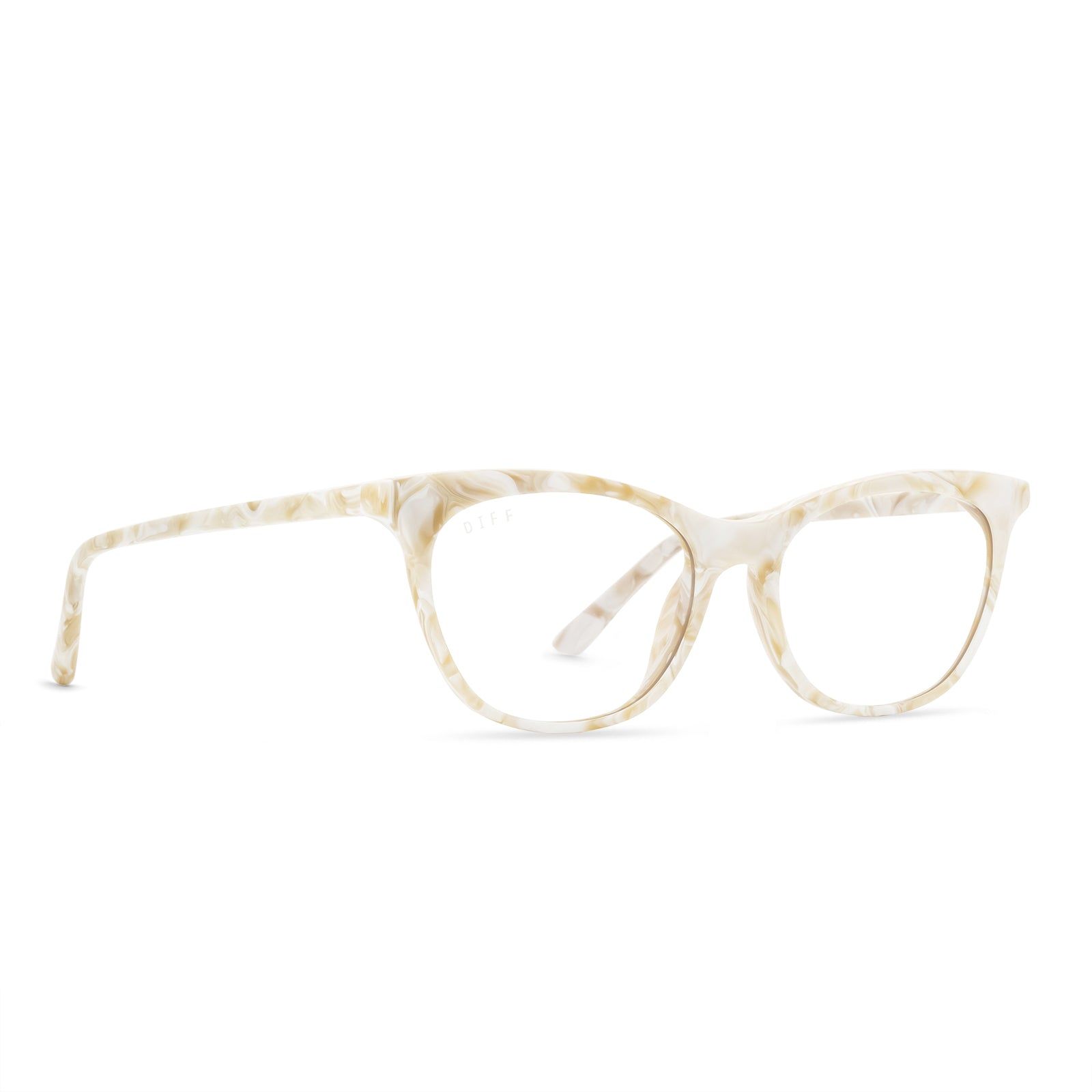 JADE - CASHMERE + CLEAR GLASSES sold by Diff Eyewear product image thumbnail 2
