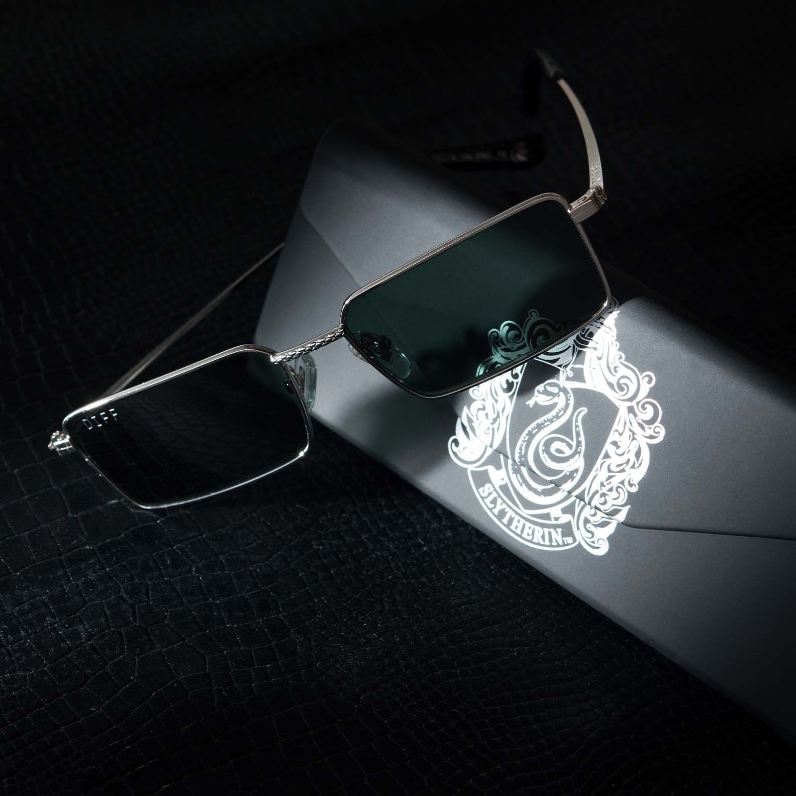 SLYTHERIN™ - CUNNING SILVER + EMERALD SUNGLASSES sold by Diff Eyewear product image thumbnail 5