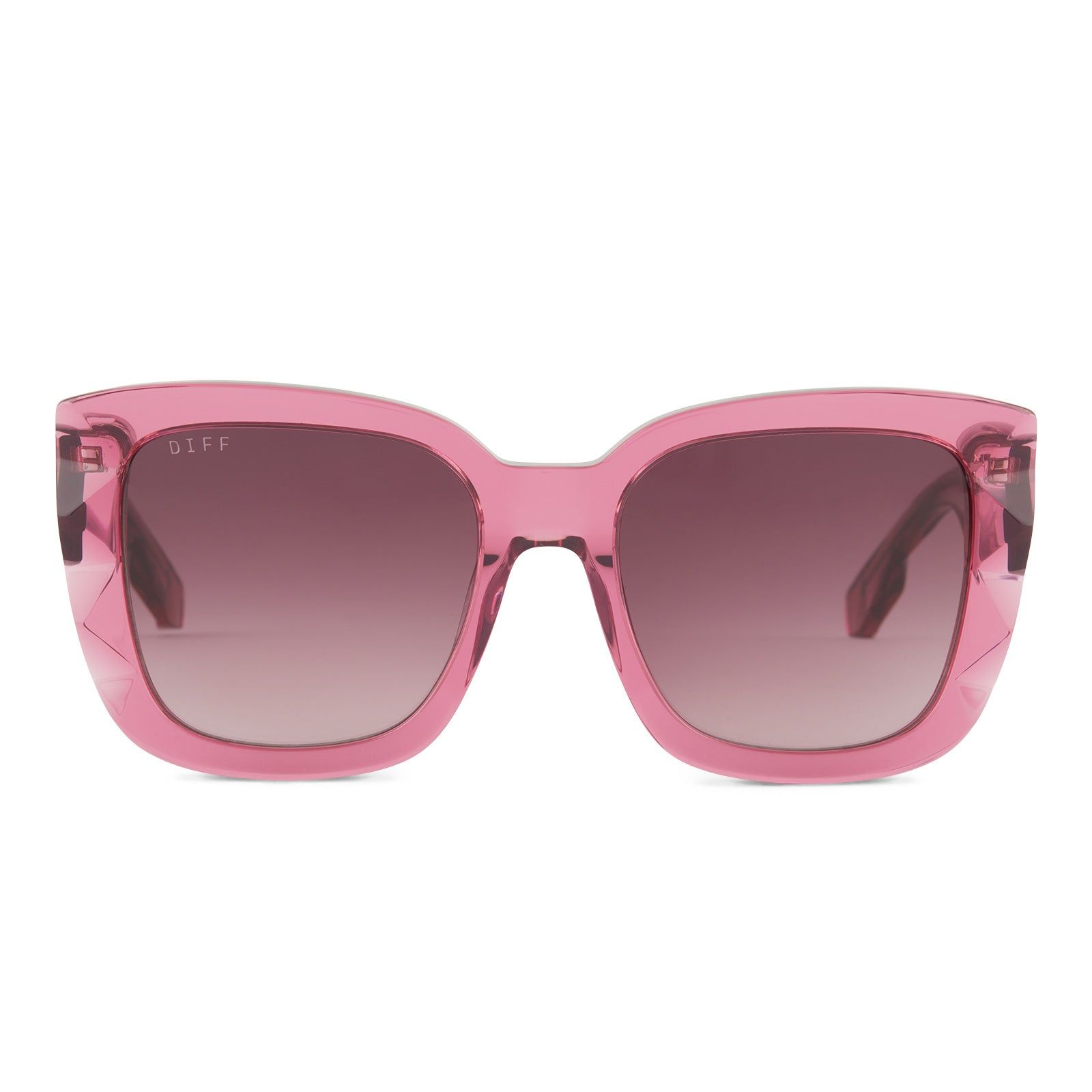 DANA - MACARENA PINK CRYSTAL + WINE GRADIENT SUNGLASSES sold by Diff Eyewear