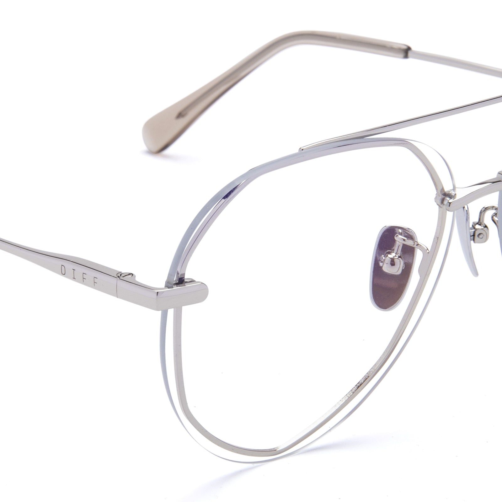 LENOX - SILVER + BLUE LIGHT TECHNOLOGY GLASSES sold by Diff Eyewear product image thumbnail 3