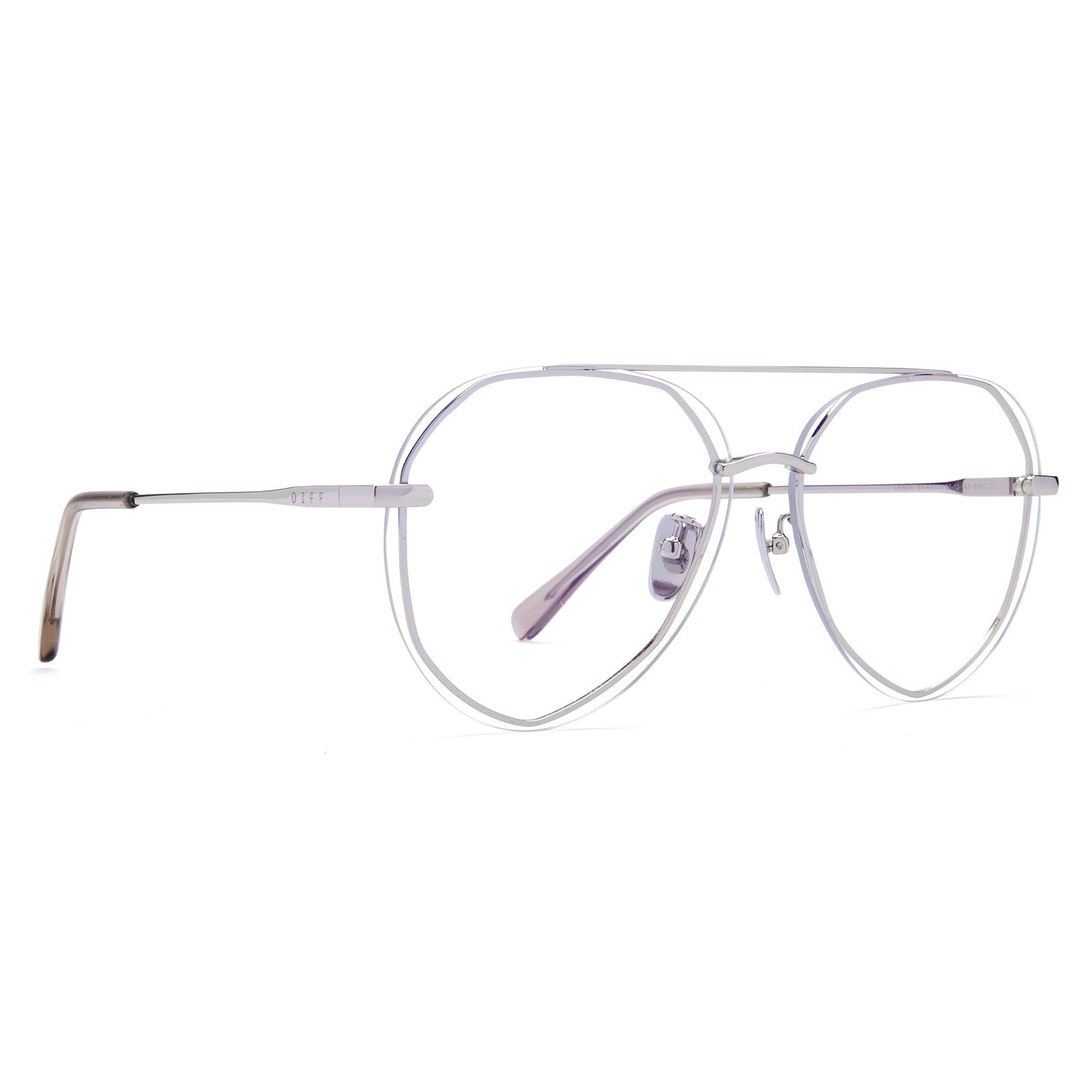 LENOX - SILVER + BLUE LIGHT TECHNOLOGY GLASSES sold by Diff Eyewear product image thumbnail 2