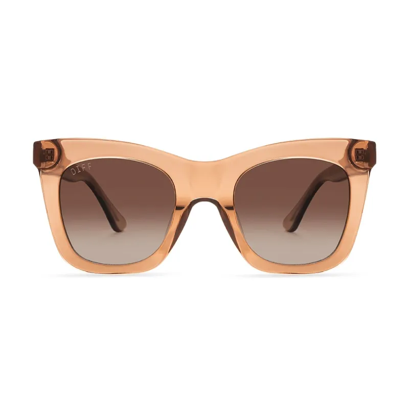 KAIA - DUNES CRYSTAL + BROWN GRADIENT SUNGLASSES sold by Diff Eyewear
