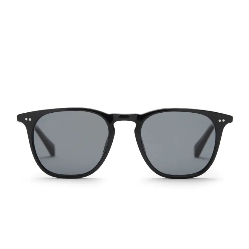 MAXWELL - BLACK + GREY POLARIZED SUNGLASSES sold by Diff Eyewear