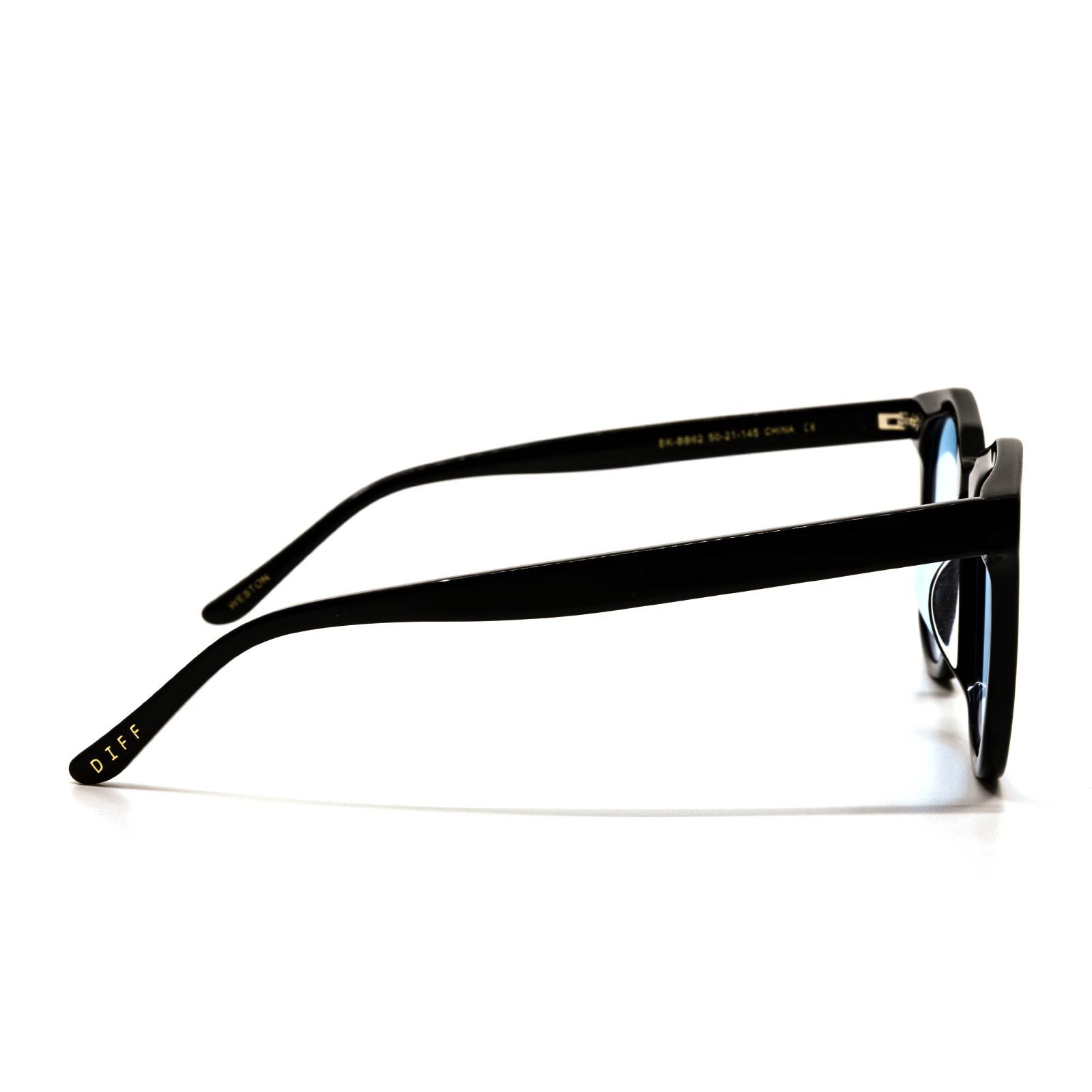 WESTON - BLACK + BLUE BLUE LIGHT TECHNOLOGY GLASSES sold by Diff Eyewear product image thumbnail 3