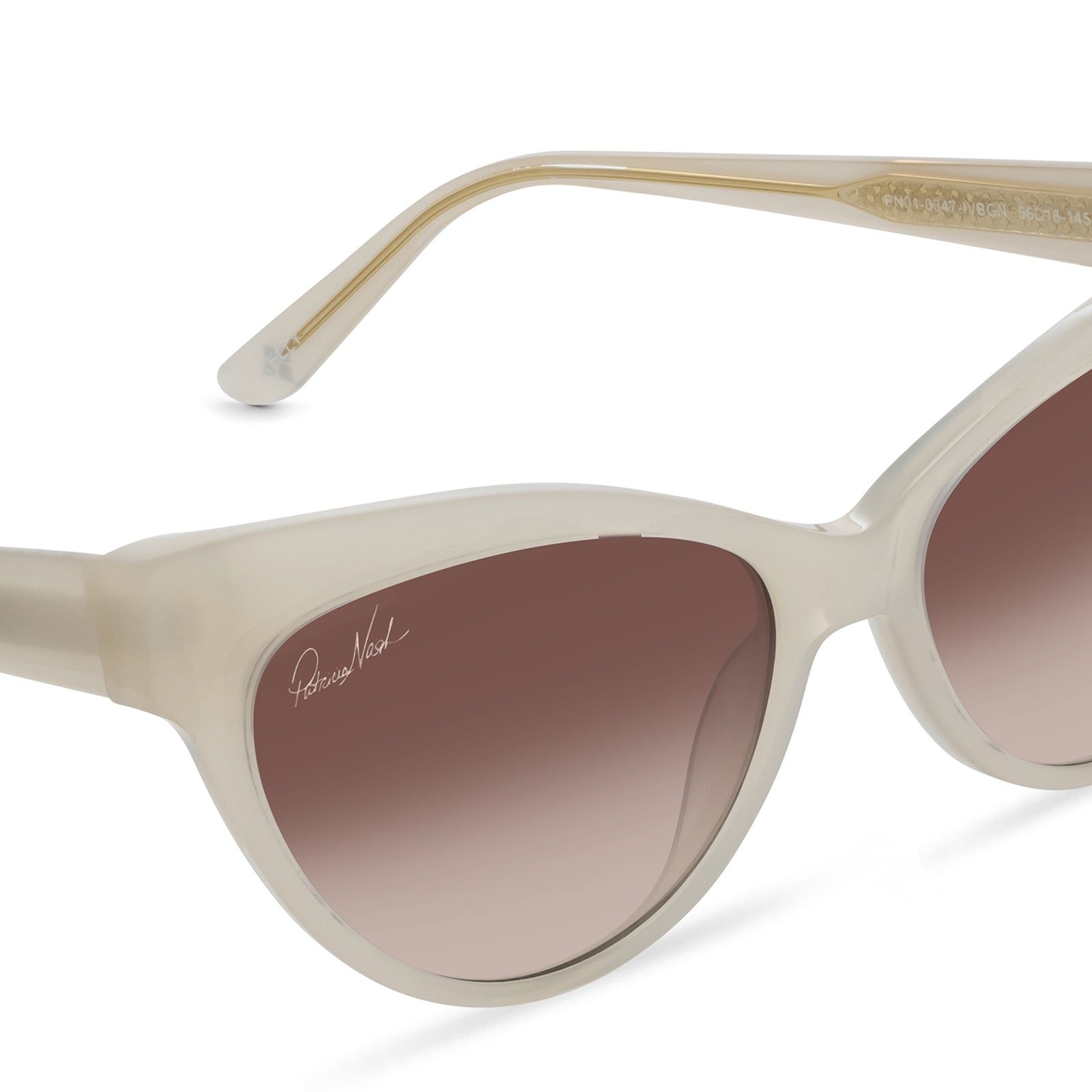 PATRICIA NASH - KELLY + IVORY + BROWN GRADIENT SUNGLASSES sold by Diff Eyewear product image thumbnail 4