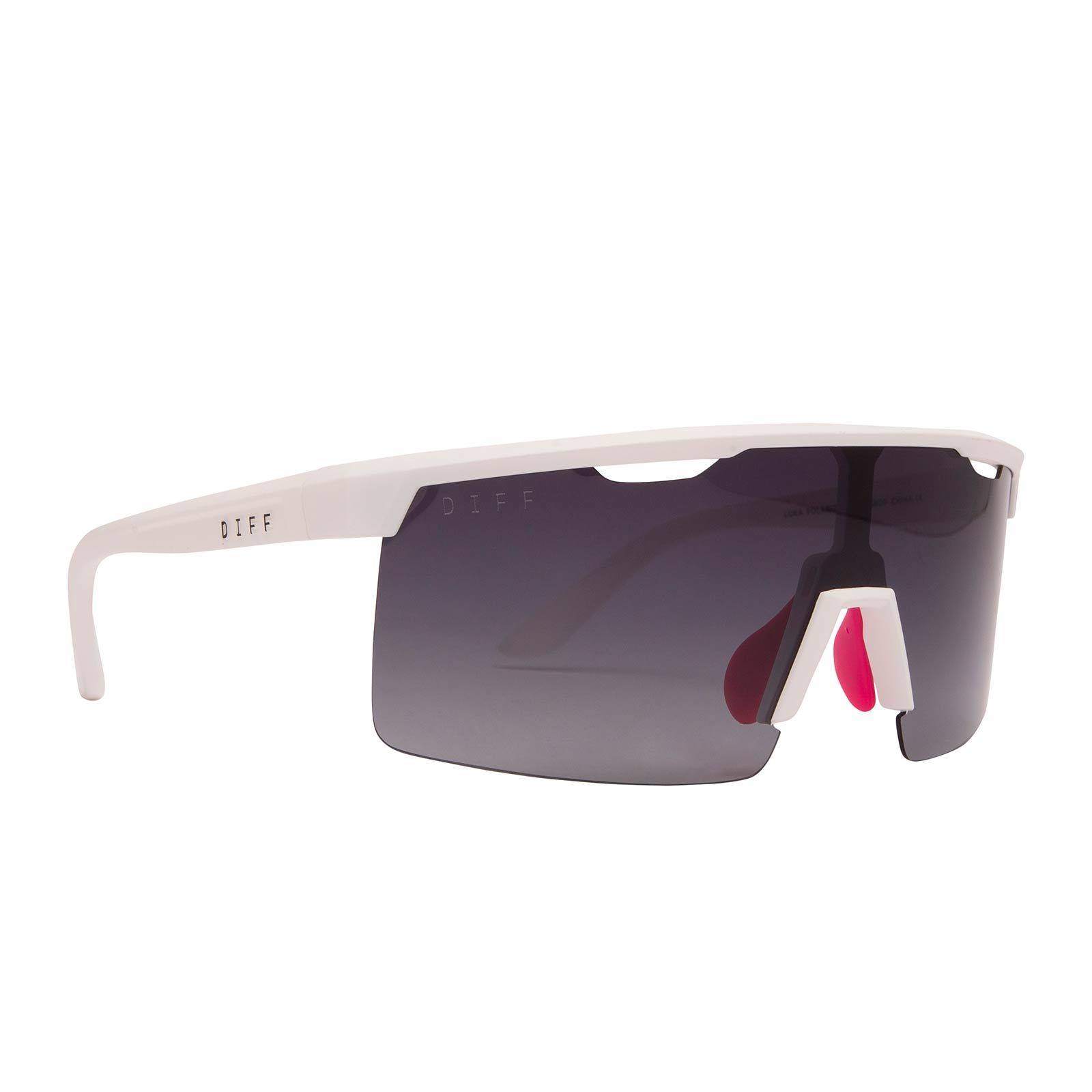 LUKA - WHITE + GREY GRADIENT + POLARIZED SUNGLASSES sold by Diff Eyewear product image thumbnail 2