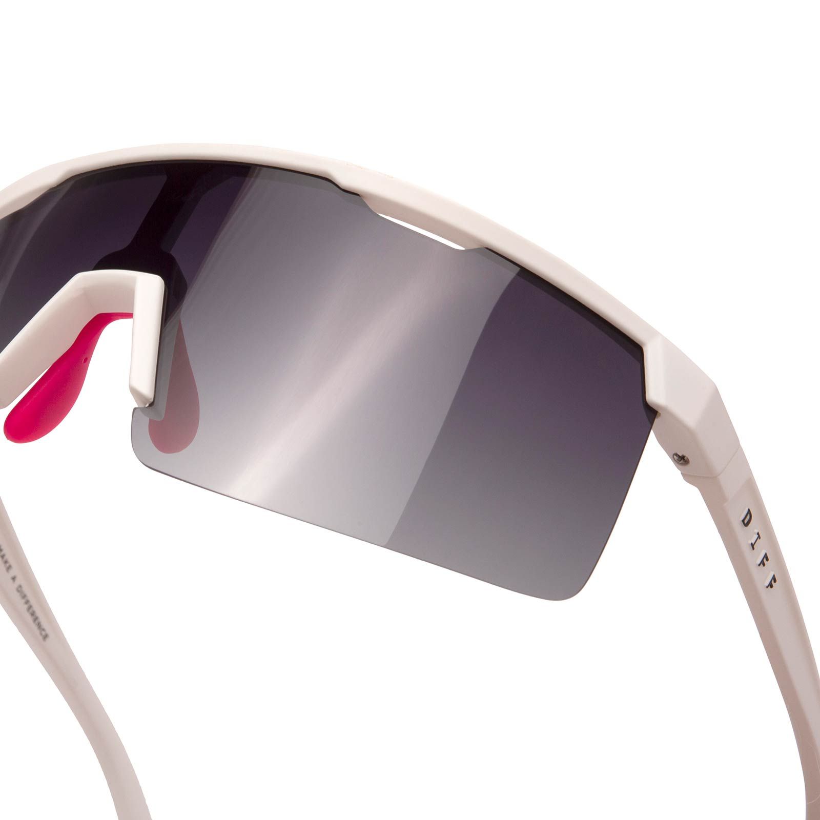 LUKA - WHITE + GREY GRADIENT + POLARIZED SUNGLASSES sold by Diff Eyewear product image thumbnail 3