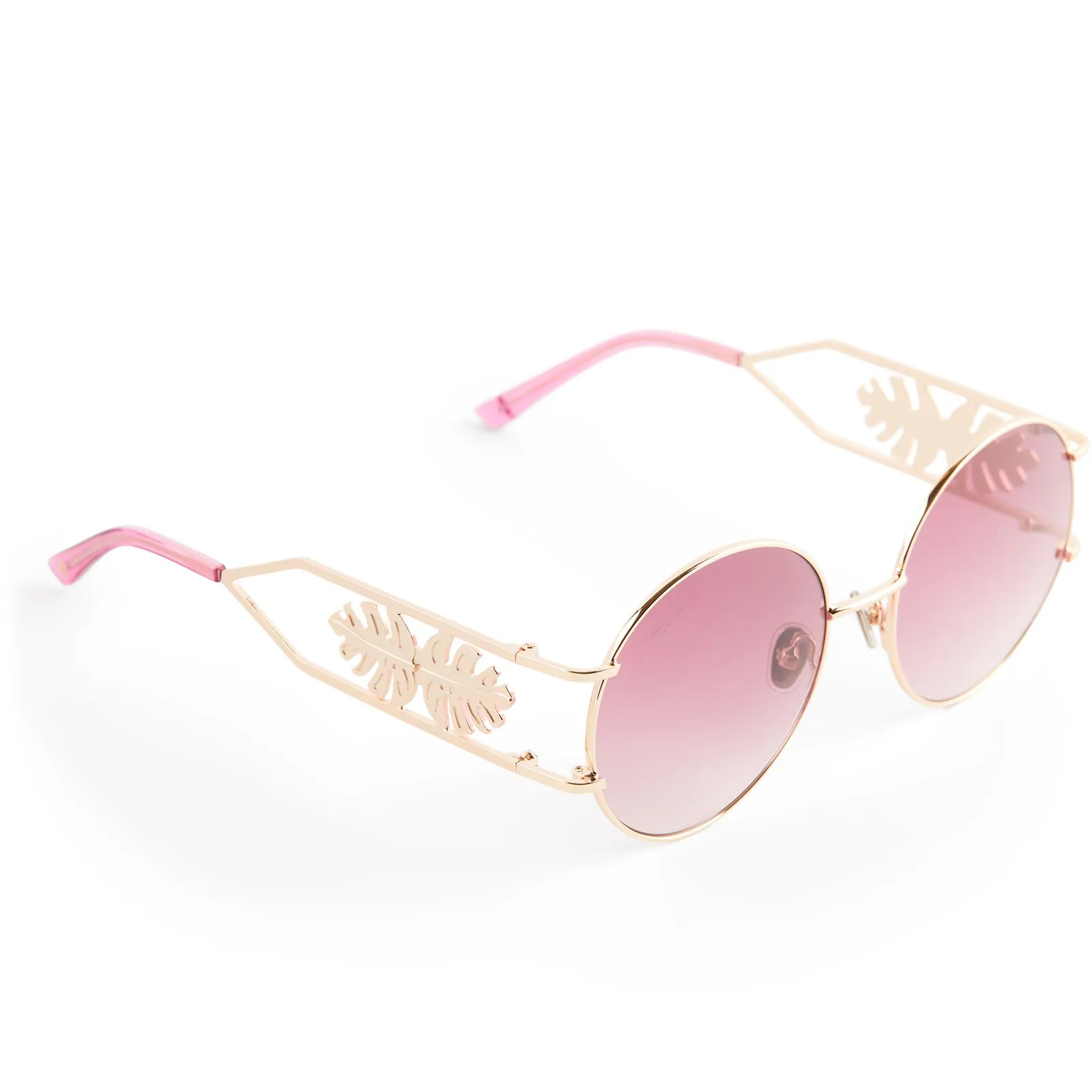 PATRICIA NASH - FAYE + SHINY GOLD + WINE GRADIENT SUNGLASSES sold by Diff Eyewear product image thumbnail 4
