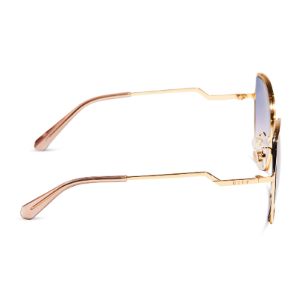 DONNA III - GOLD + LAVENDER ROSE GRADIENT SUNGLASSES sold by Diff Eyewear