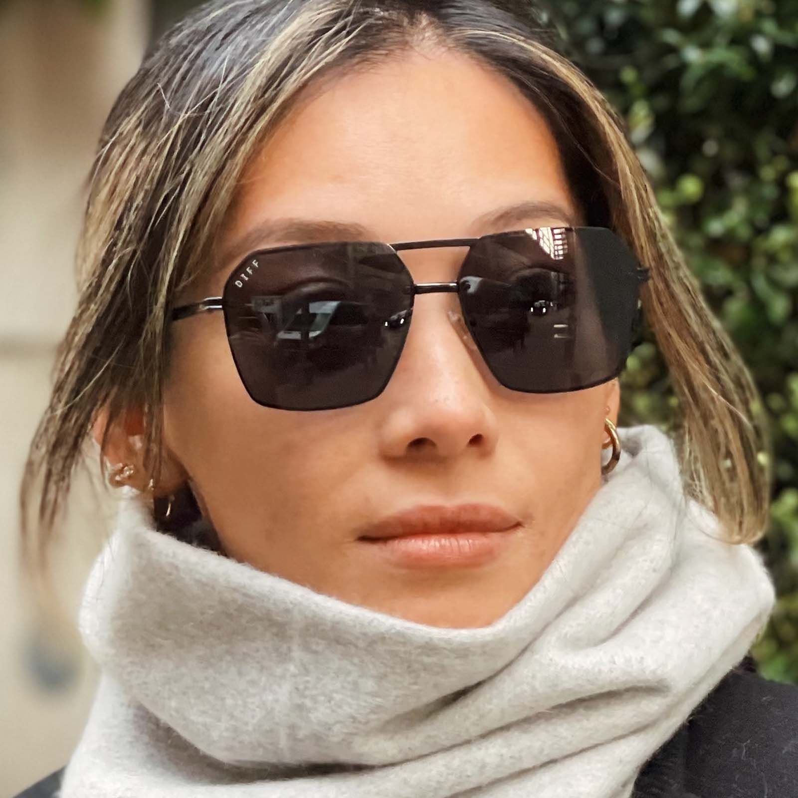 NOLAN - BLACK + GREY SUNGLASSES sold by Diff Eyewear product image thumbnail 5