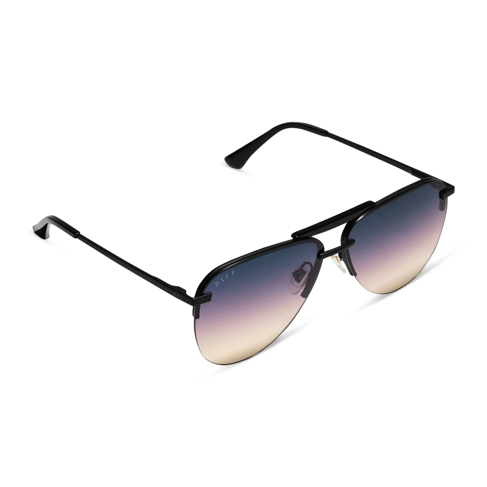 TAHOE - MATTE BLACK + TWILIGHT GRADIENT SUNGLASSES sold by Diff Eyewear product image thumbnail 3