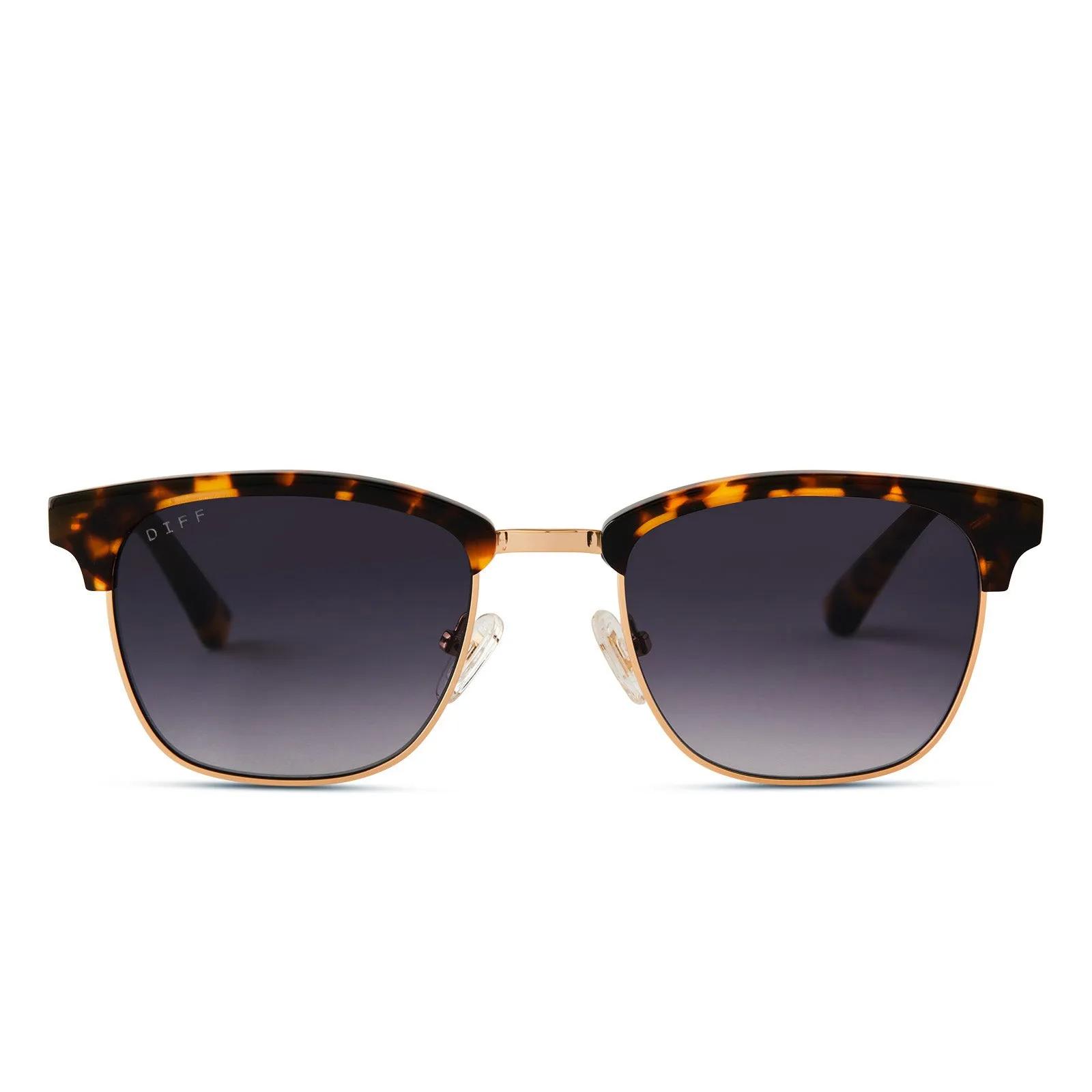 BIARRITZ - AMBER TORTOISE + BLUE GRADIENT POLARIZED SUNGLASSES sold by Diff Eyewear