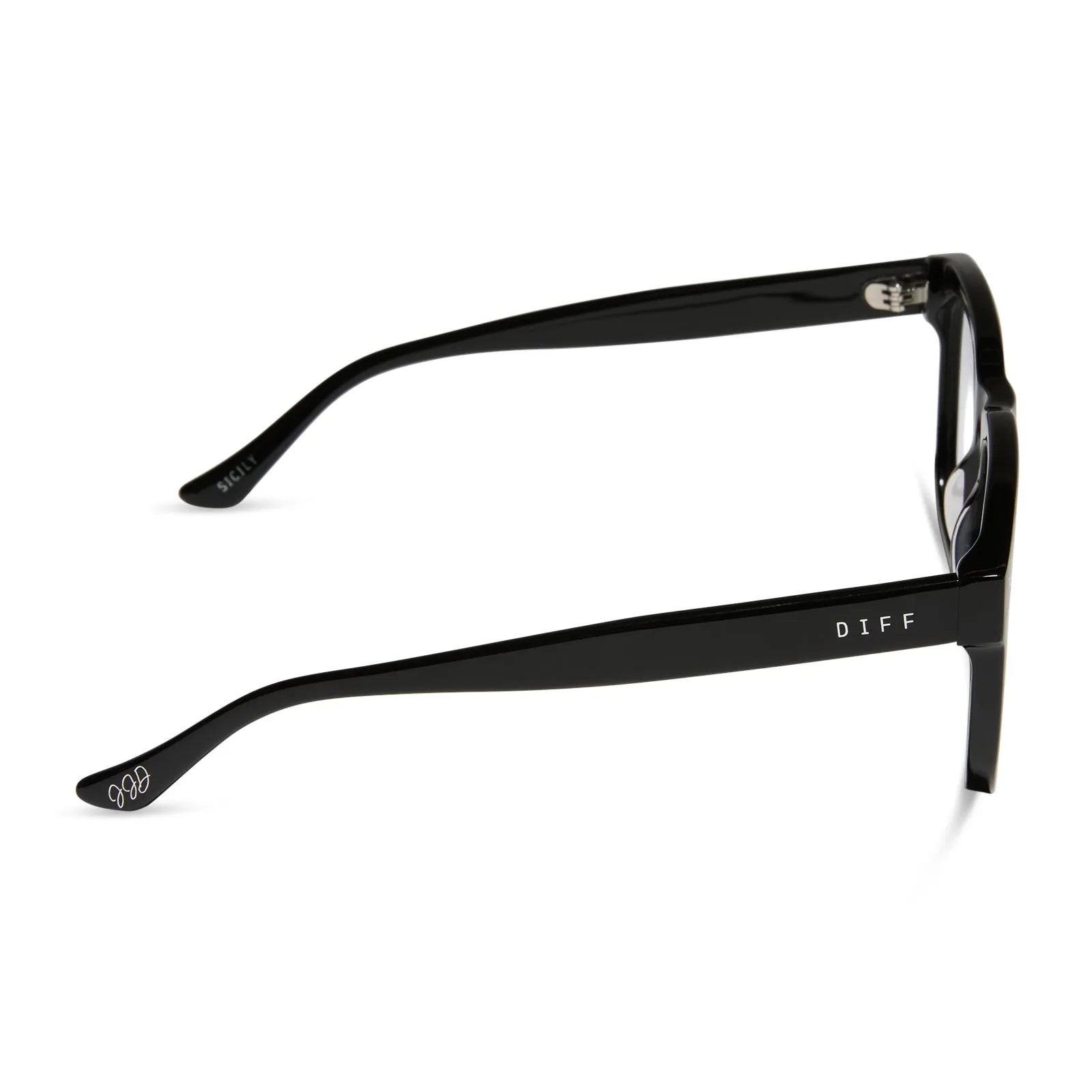 JESSIE JAMES DECKER - SICILY + BLACK + PRESCRIPTION GLASSES sold by Diff Eyewear product image thumbnail 3