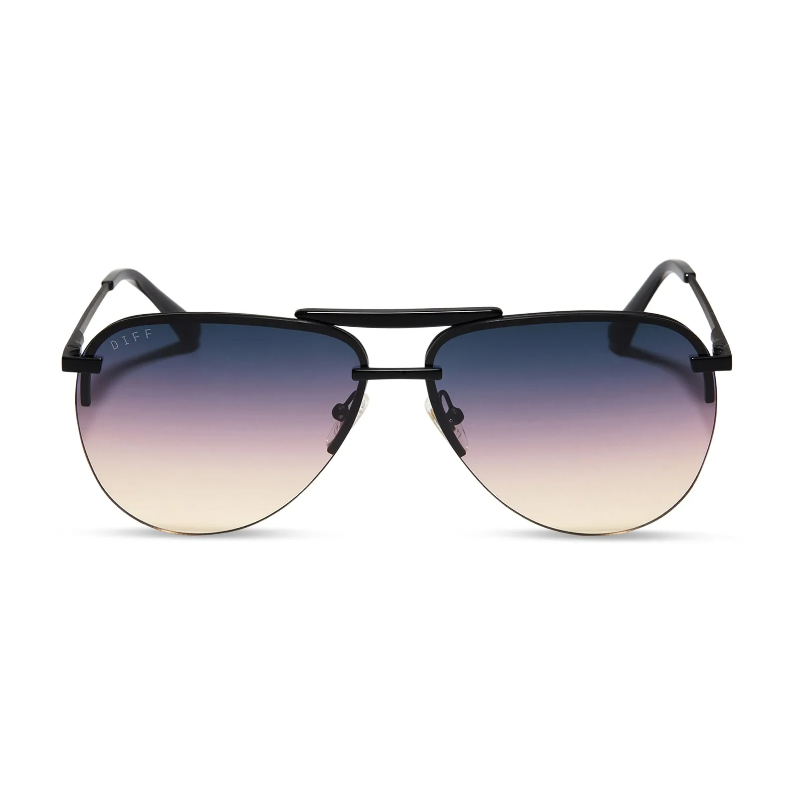 TAHOE - MATTE BLACK + TWILIGHT GRADIENT SUNGLASSES sold by Diff Eyewear