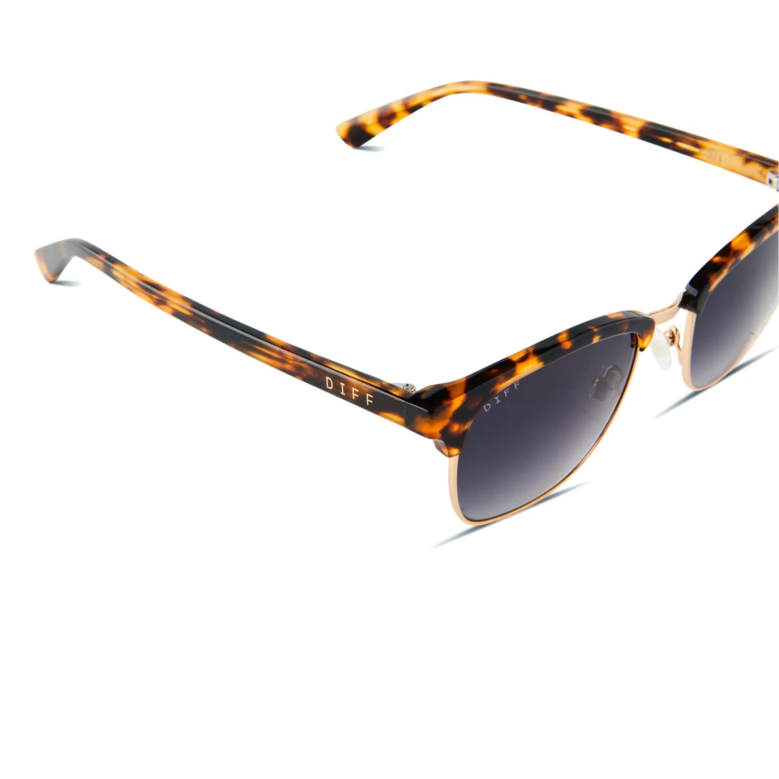 BIARRITZ - AMBER TORTOISE + BLUE GRADIENT POLARIZED SUNGLASSES sold by Diff Eyewear product image thumbnail 4