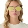 DASH XS - GOLD + BRILLIANT GOLD MIRROR + POLARIZED SUNGLASSES sold by Diff Eyewear