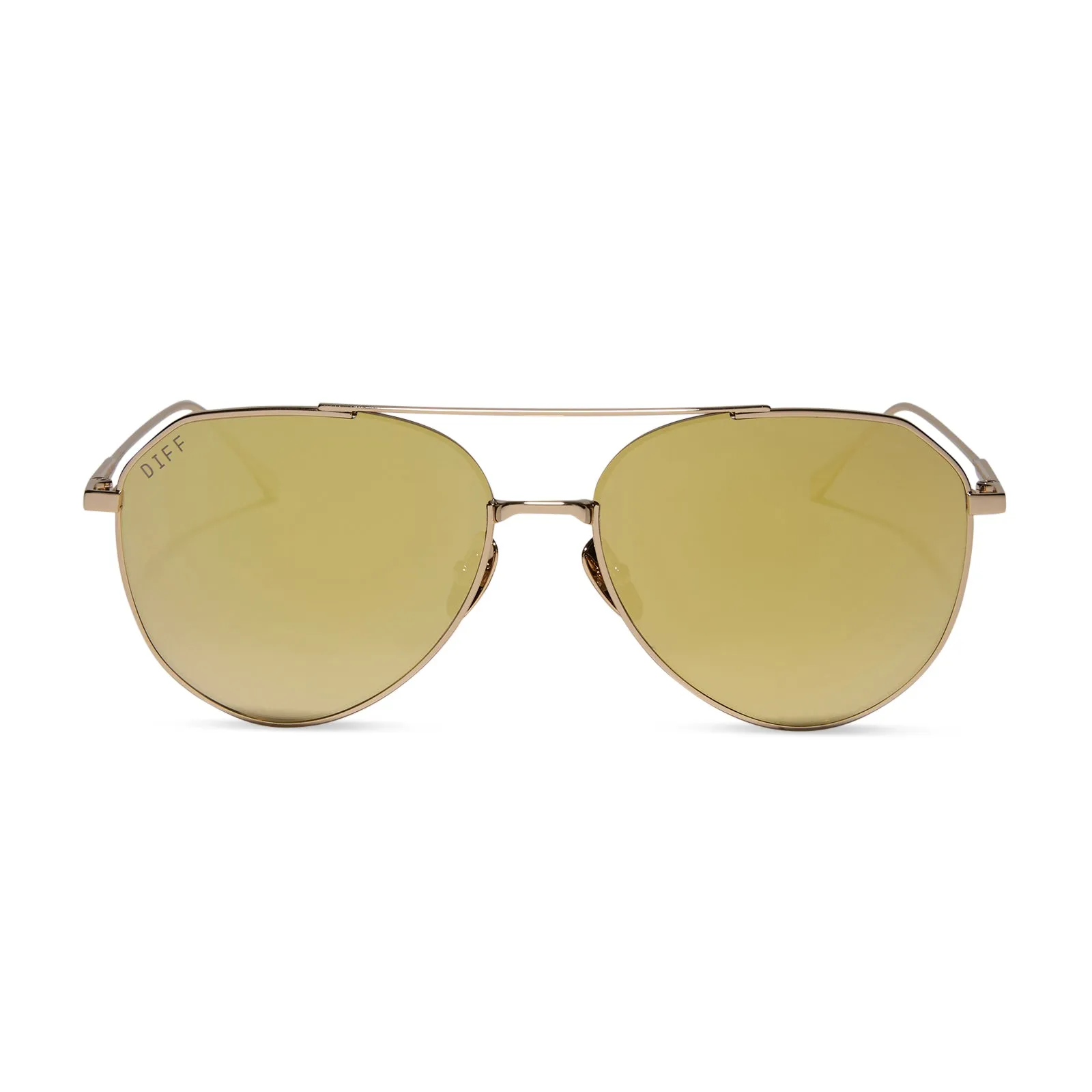 DASH XS - GOLD + BRILLIANT GOLD MIRROR + POLARIZED SUNGLASSES sold by Diff Eyewear