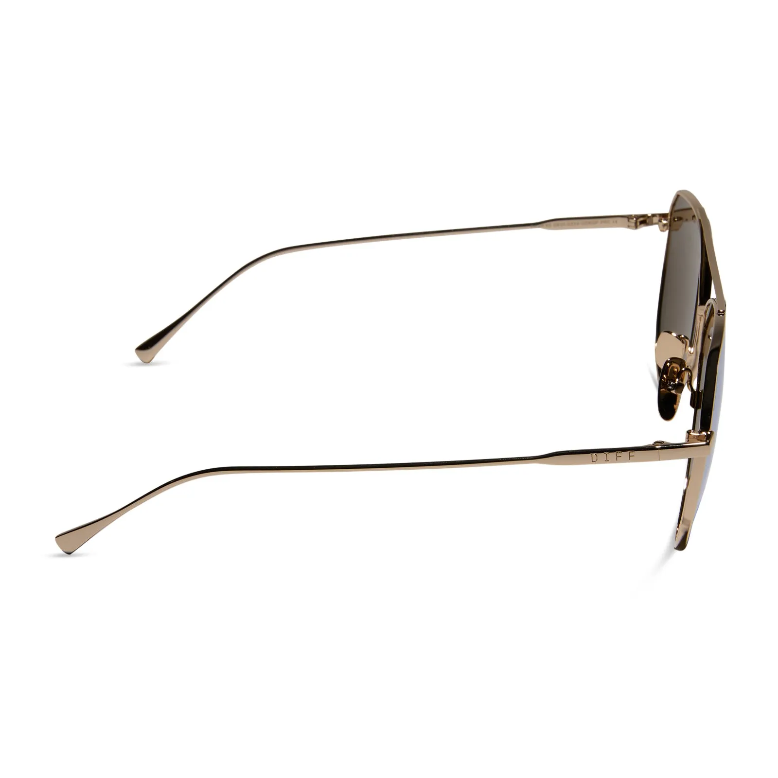DASH XS - GOLD + BRILLIANT GOLD MIRROR + POLARIZED SUNGLASSES sold by Diff Eyewear product image thumbnail 3