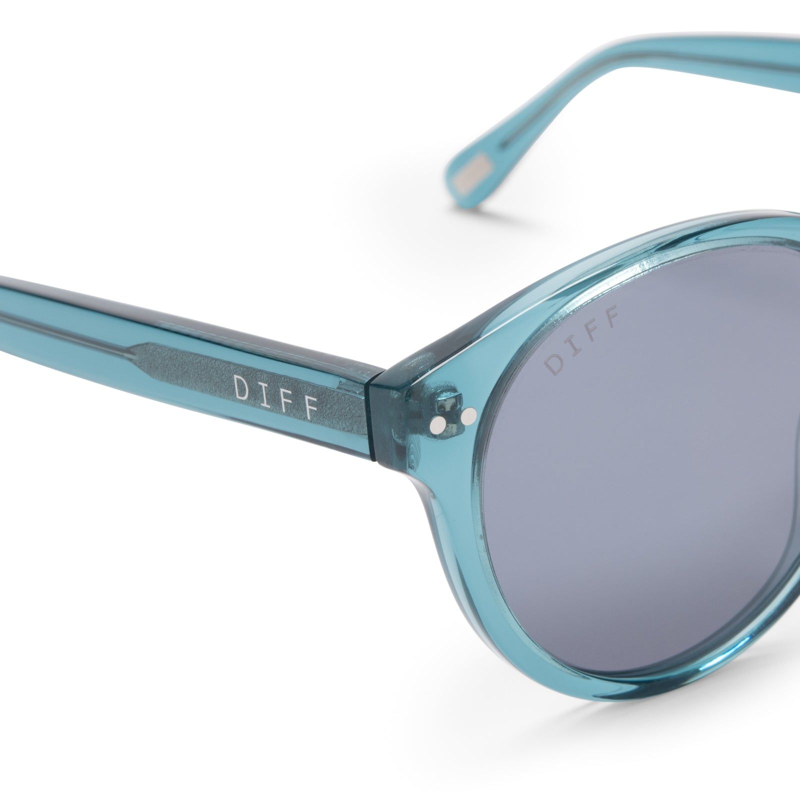 CODY - PURE BLUE + GREY MIRROR POLARIZED SUNGLASSES sold by Diff Eyewear product image thumbnail 4