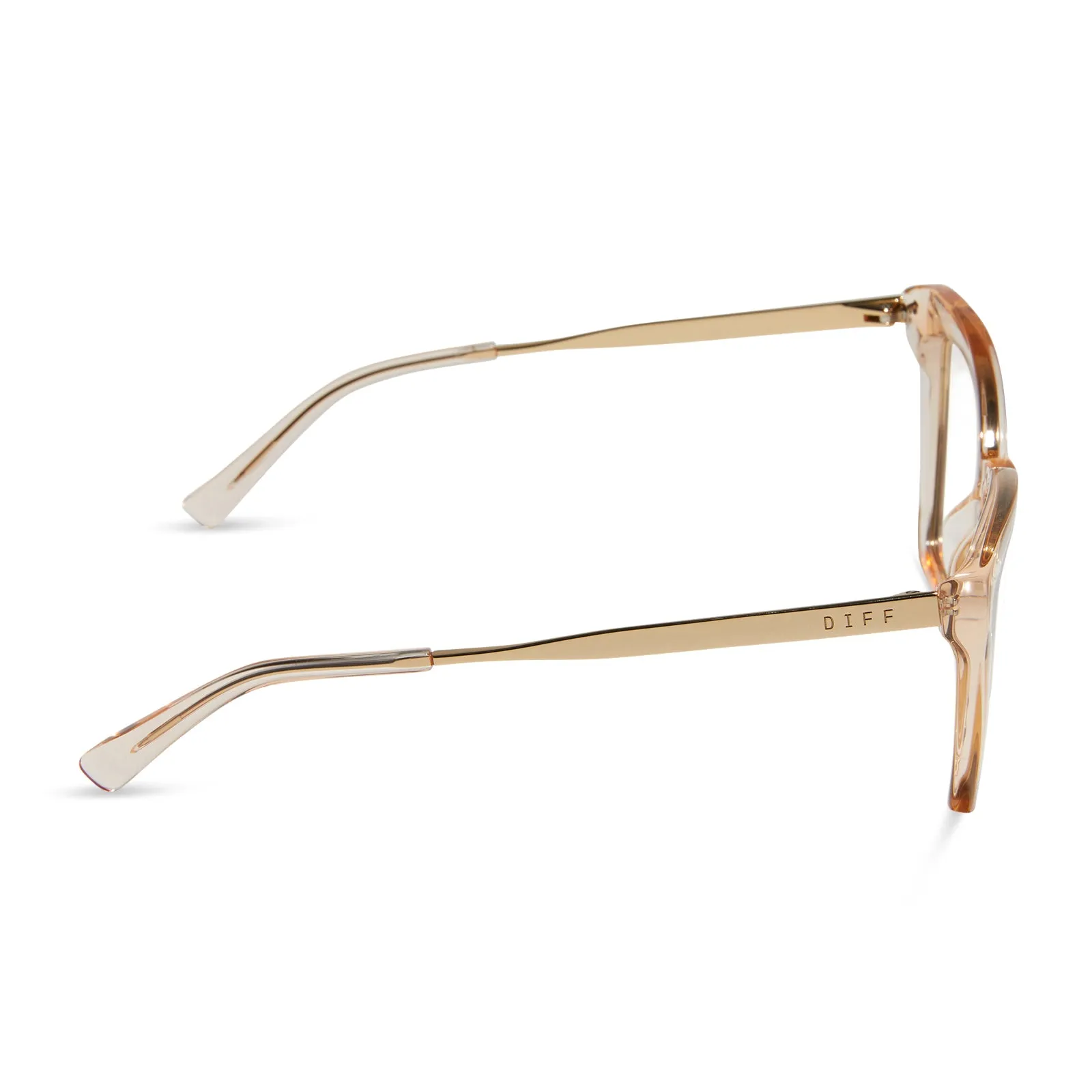 BECKY IV XS - VINTAGE ROSE CRYSTAL + GLASSES sold by Diff Eyewear product image thumbnail 3