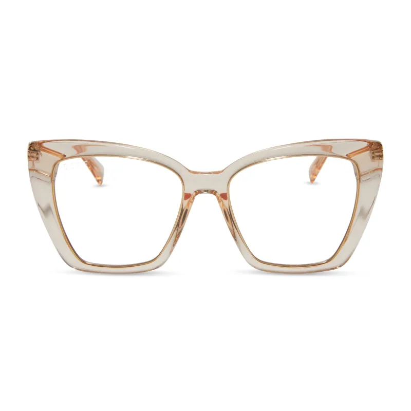 BECKY IV XS - VINTAGE ROSE CRYSTAL + GLASSES sold by Diff Eyewear