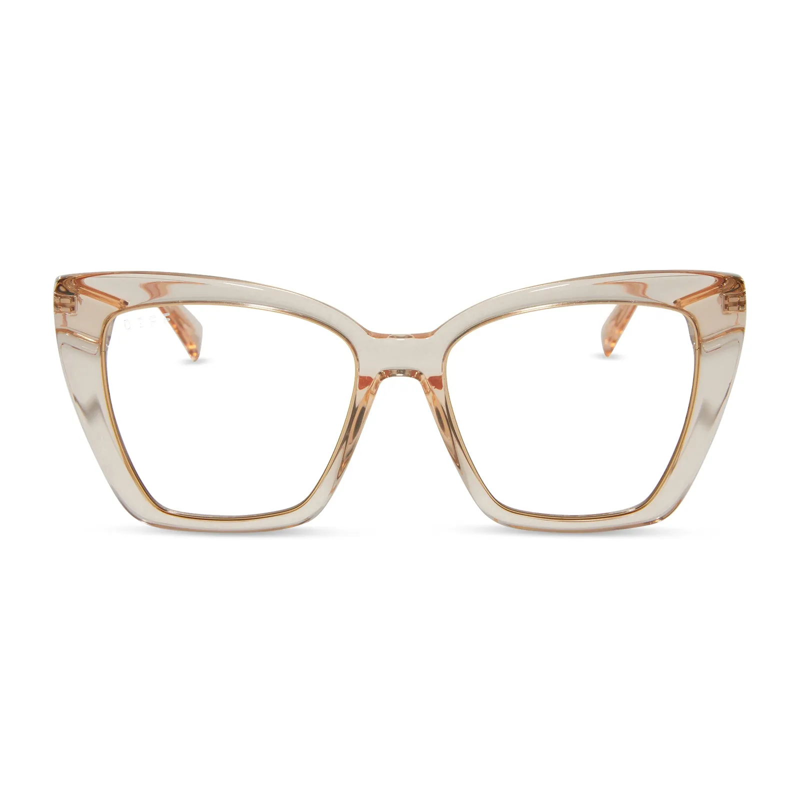 BECKY IV XS - VINTAGE ROSE CRYSTAL + GLASSES sold by Diff Eyewear