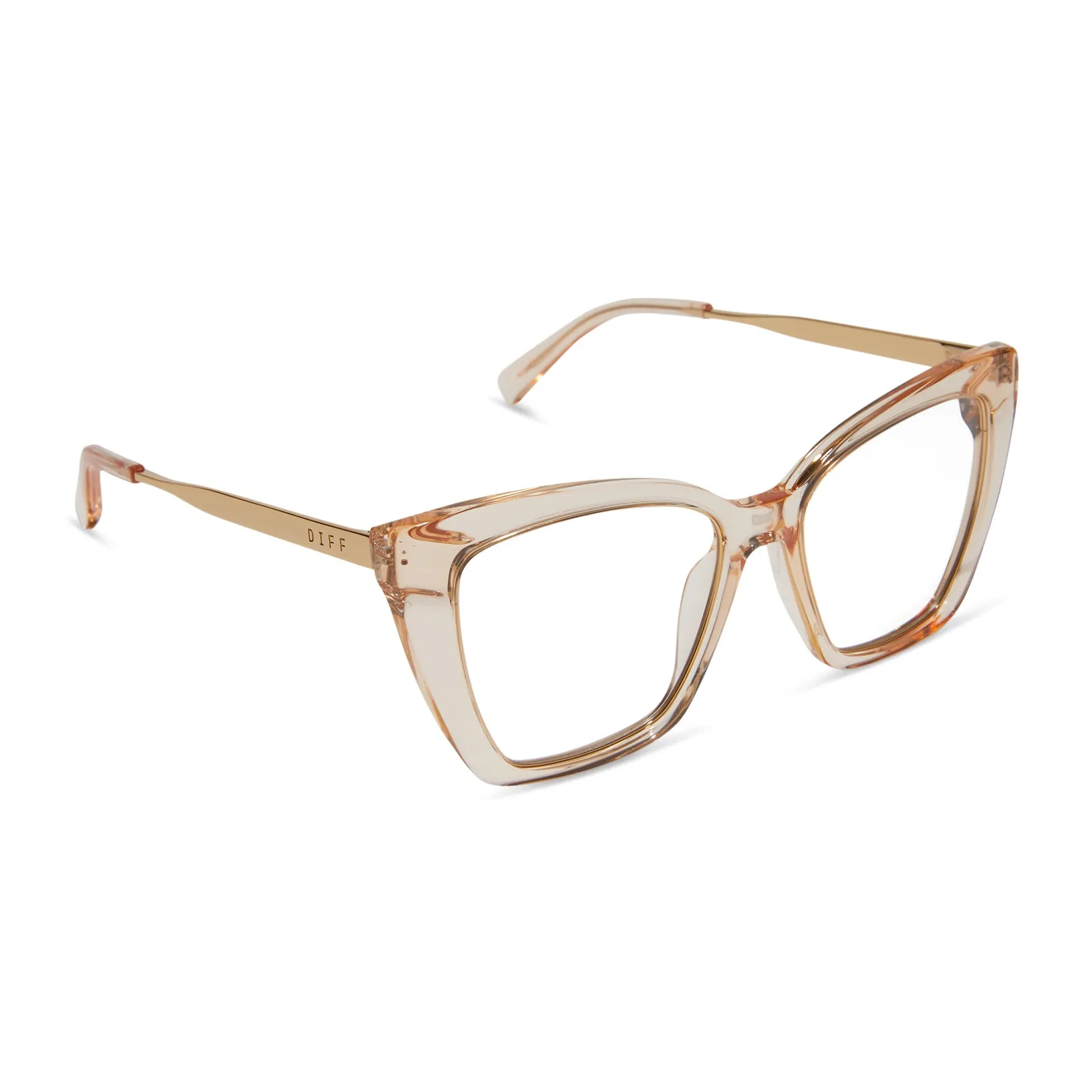 BECKY IV XS - VINTAGE ROSE CRYSTAL + GLASSES sold by Diff Eyewear product image thumbnail 2
