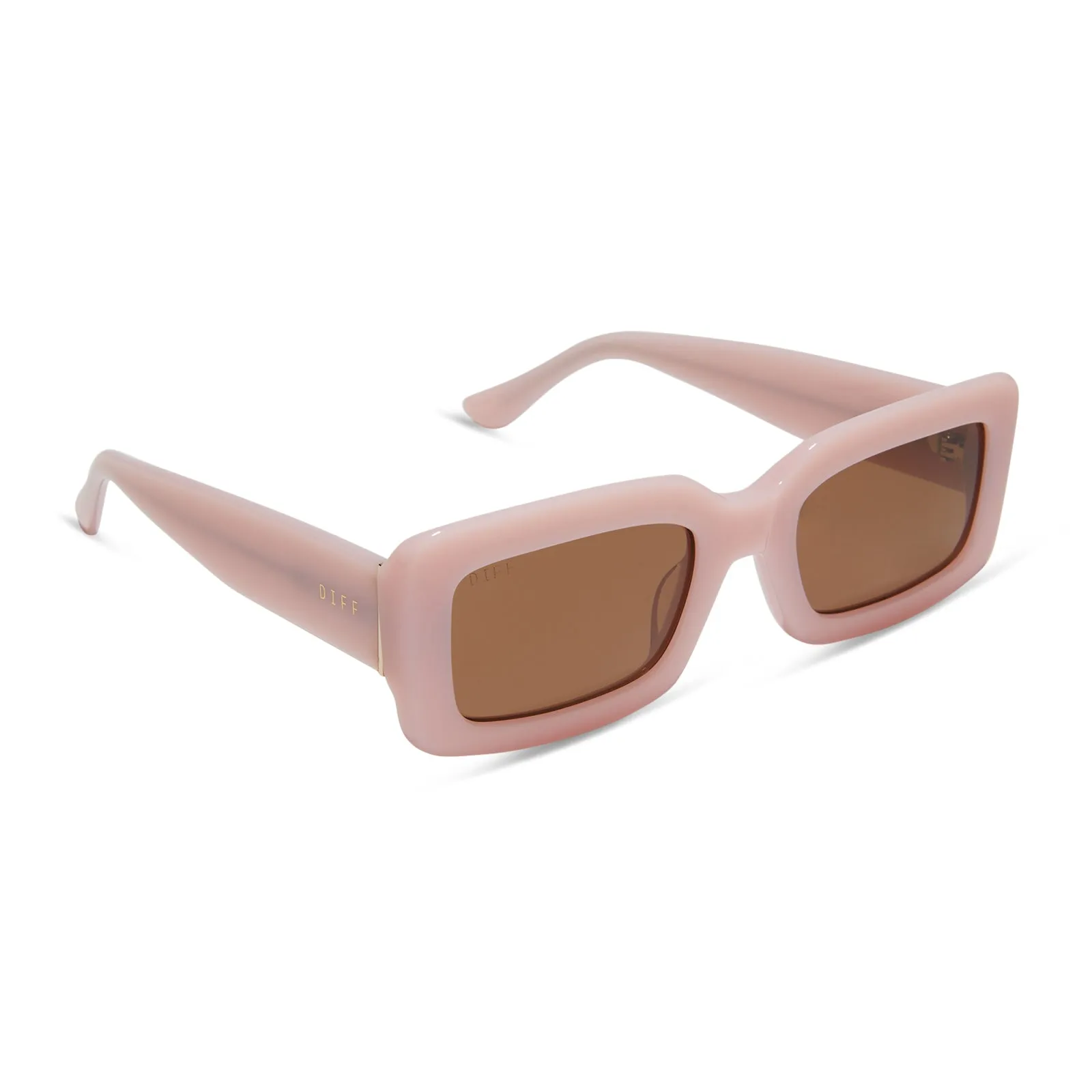 INDY - PINK VELVET + BROWN SUNGLASSES sold by Diff Eyewear product image thumbnail 2