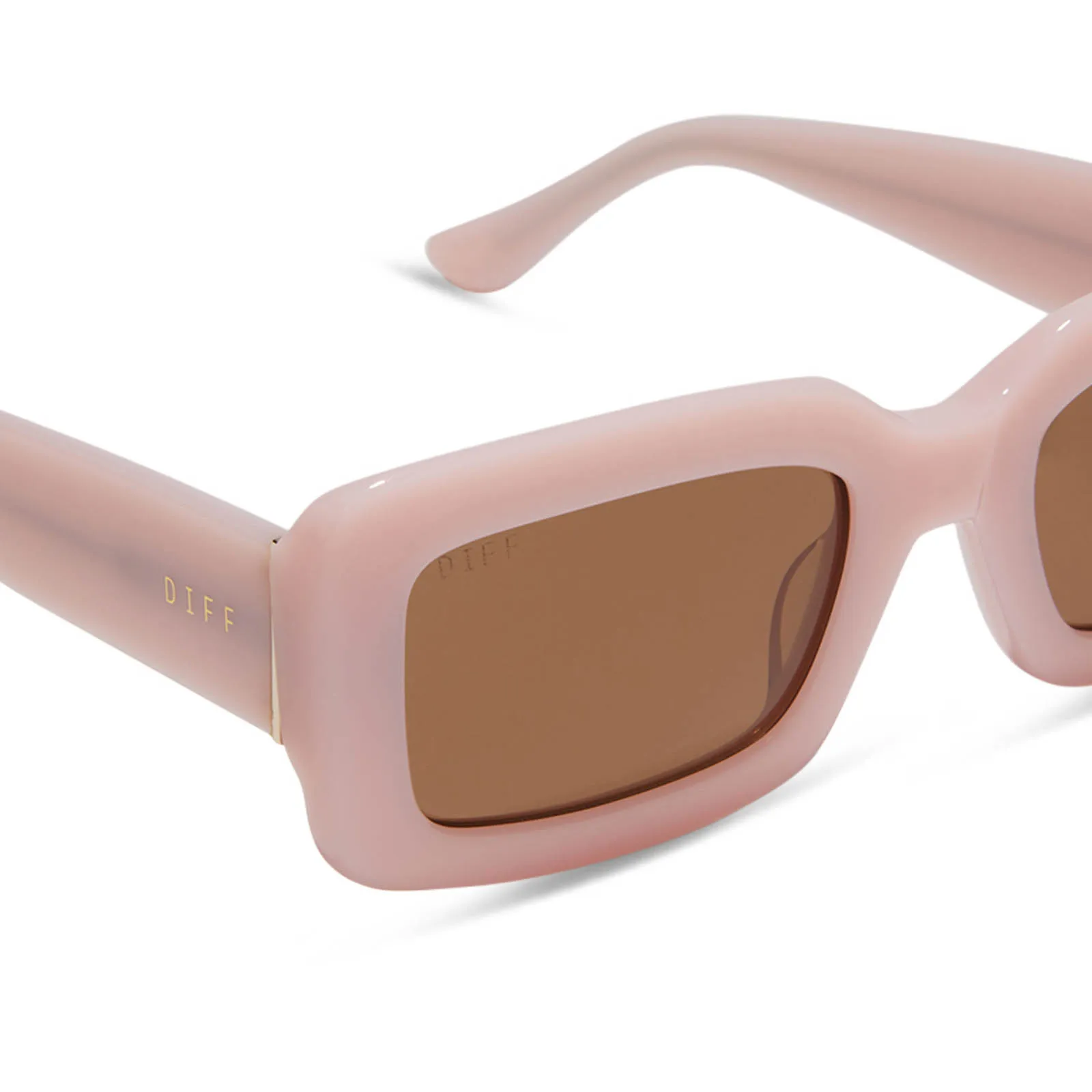 INDY - PINK VELVET + BROWN SUNGLASSES sold by Diff Eyewear product image thumbnail 4