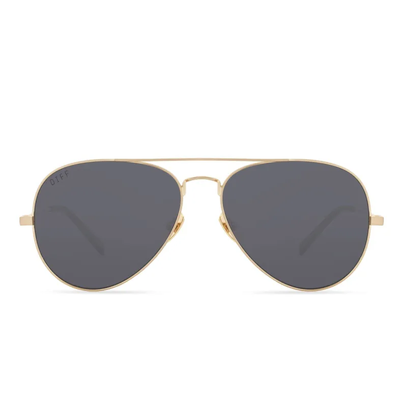JOEY - HOW YOU DOIN' GOLD + GREY SUNGLASSES sold by Diff Eyewear