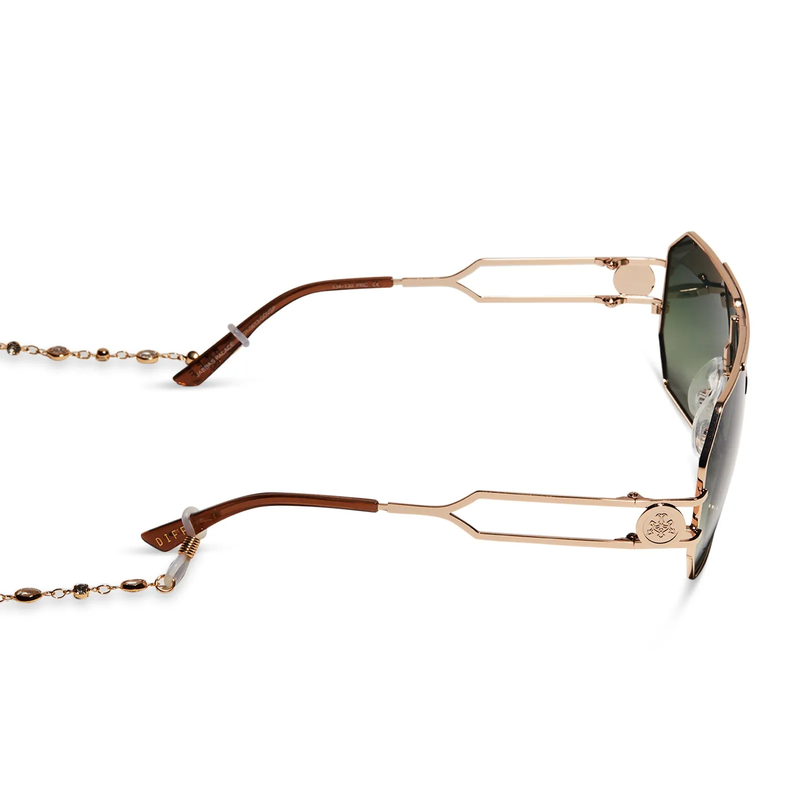 JABBA'S™ PALACE - WARM GOLD METAL + VINTAGE SANDY GREEN + POLARIZED SUNGLASSES sold by Diff Eyewear product image thumbnail 3