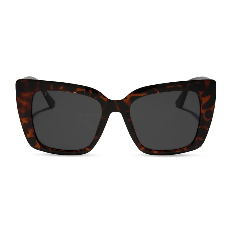 KARLIE - DARK TORTOISE + GREY SUNGLASSES sold by Diff Eyewear