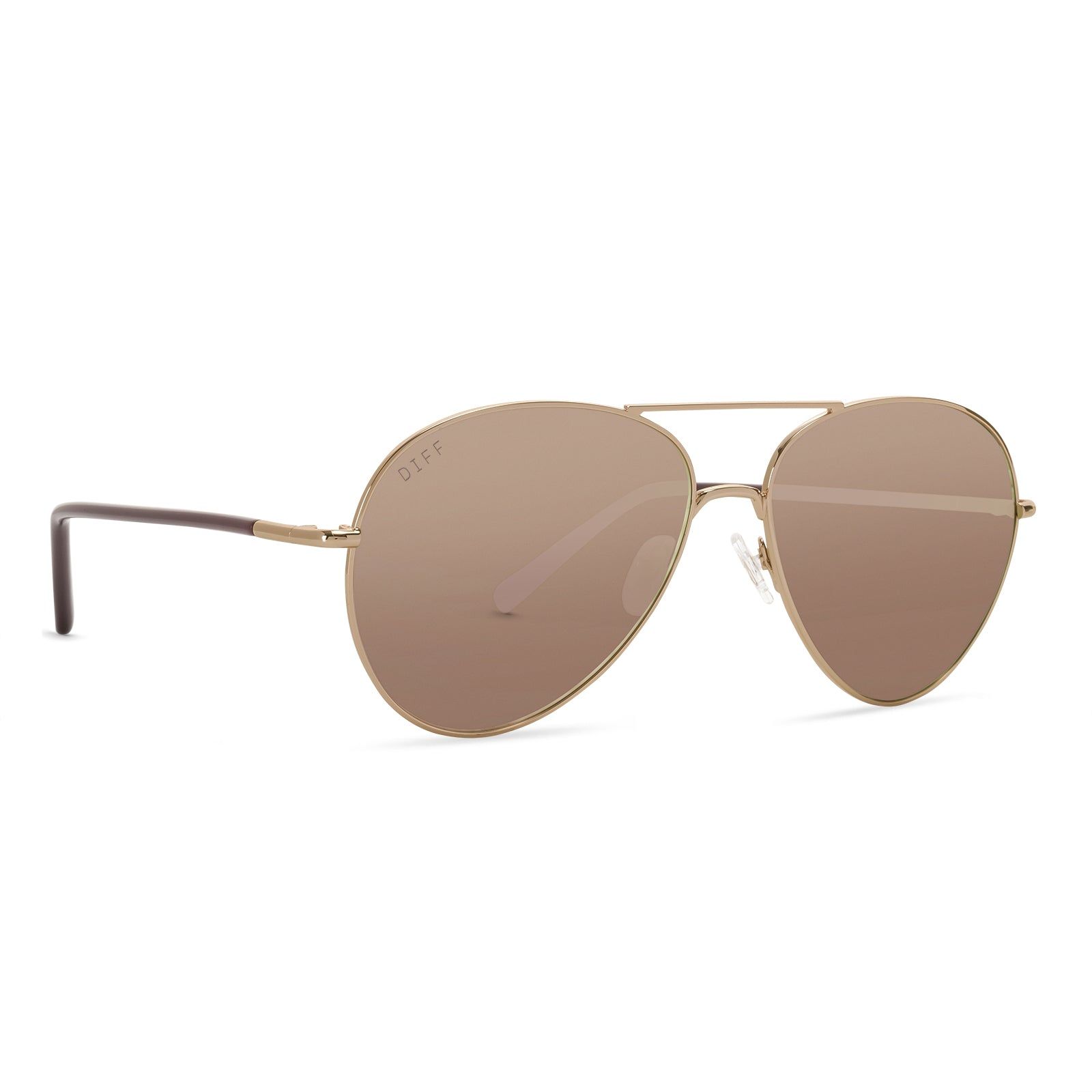 KNOX - ROSE GOLD + CHERRY BLOSSOM MIRROR SUNGLASSES sold by Diff Eyewear product image thumbnail 2